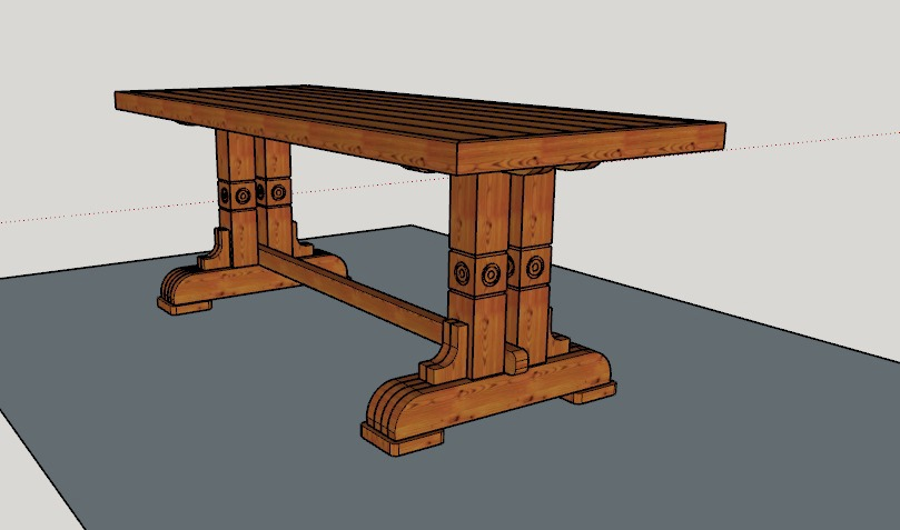 Dining set for veranda - My, Carpenter, Table, Wood products, Woodworking, Longpost, 