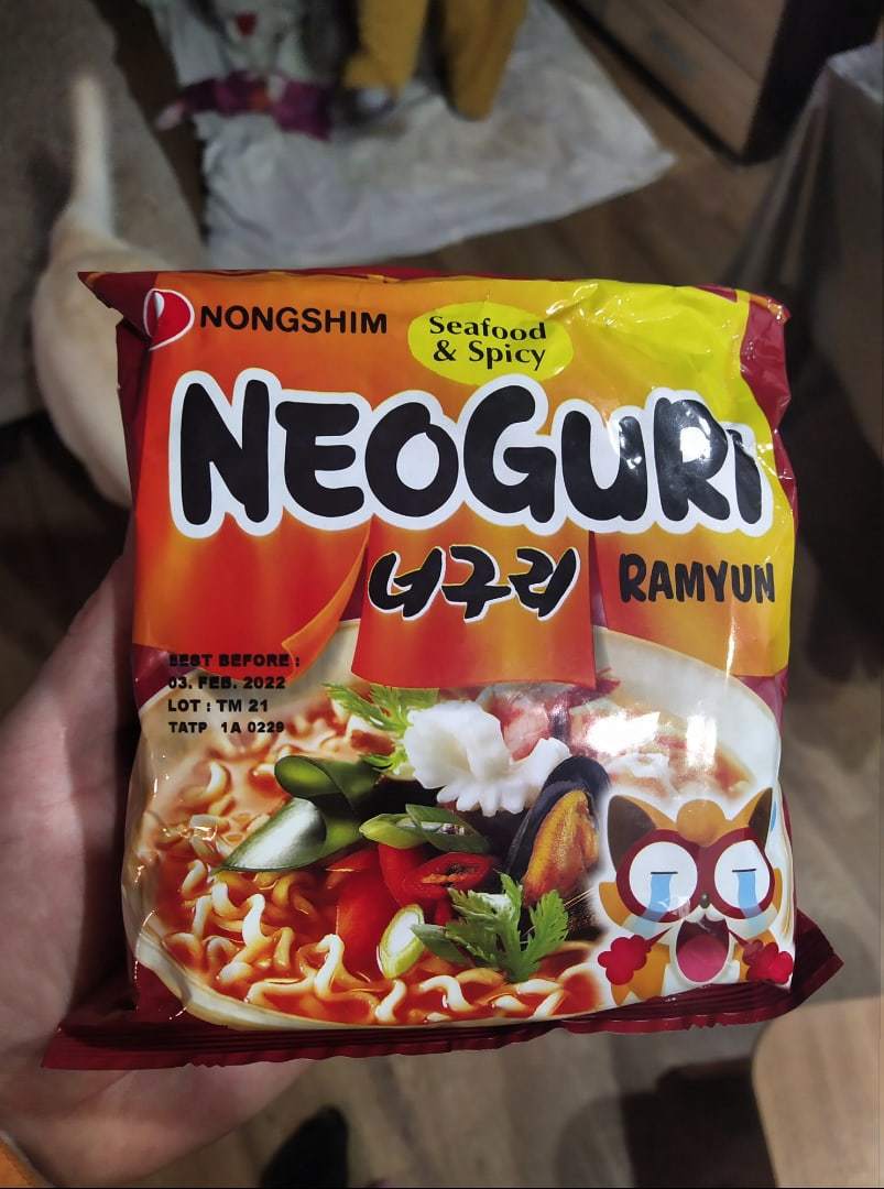 Neoguri seafood spicy - Моё, Бичпакет, Корейская кухня, 