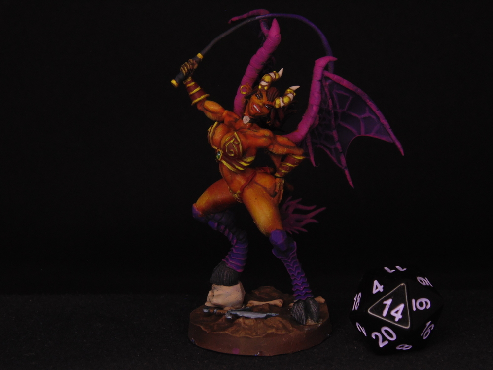 Succubus - miniature for 3D printing - My, Dungeons & dragons, Painting miniatures, 3D печать, World of warcraft, Warcraft, Miniature, Blizzard, Figurines, Craft, 3D modeling, Longpost, 