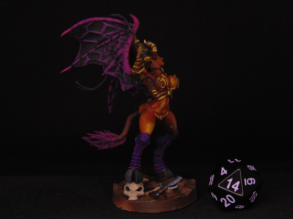 Succubus - miniature for 3D printing - My, Dungeons & dragons, Painting miniatures, 3D печать, World of warcraft, Warcraft, Miniature, Blizzard, Figurines, Craft, 3D modeling, Longpost, 