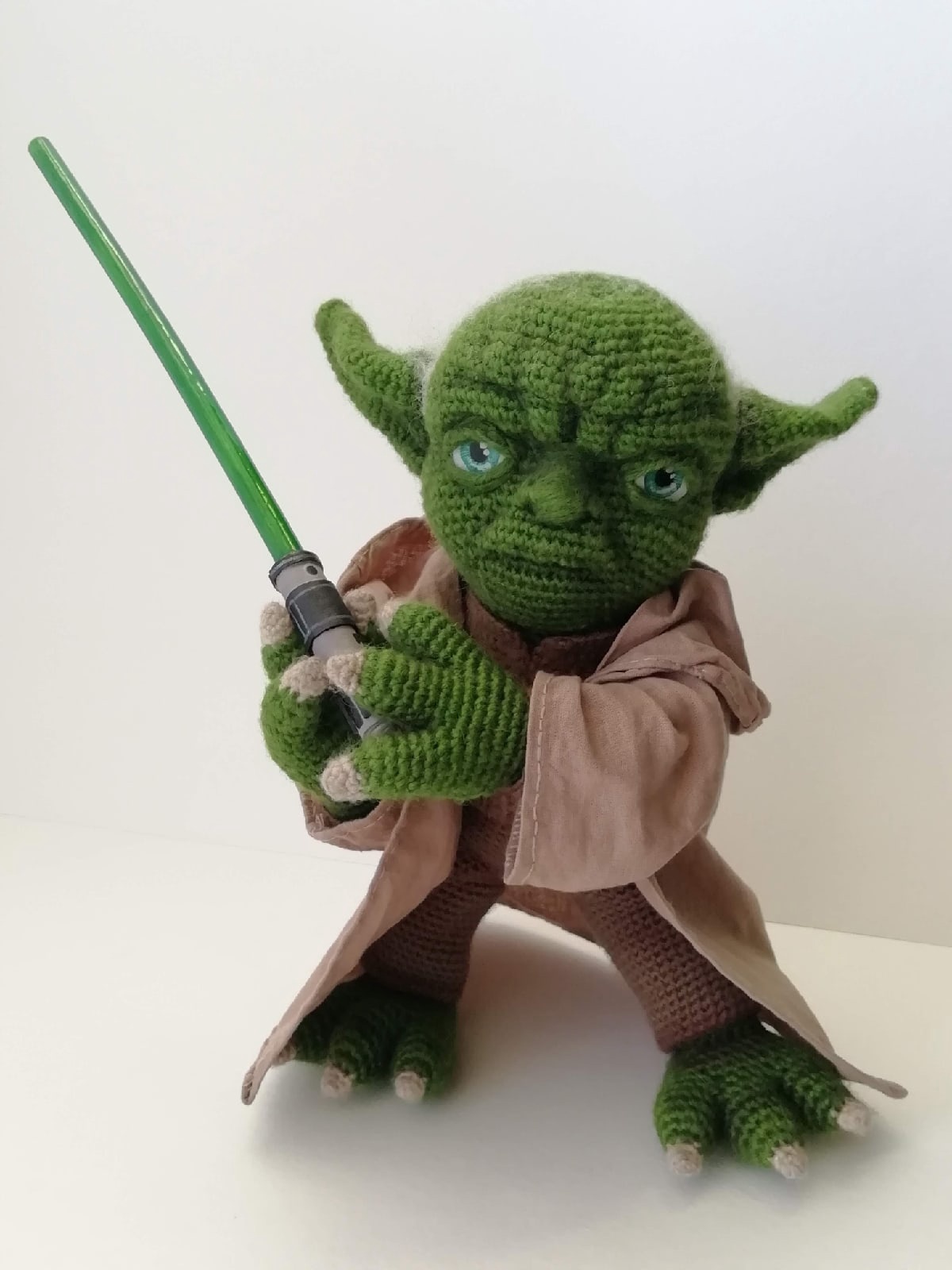 MASTER YODA - My, Needlework without process, Star Wars, Yoda, Knitted toys, Longpost, 