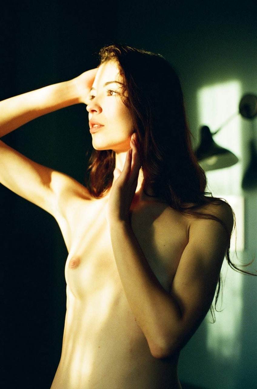 Chiara Ghioni - NSFW, Erotic, Girls, Boobs, Brunette, Long hair, Longpost