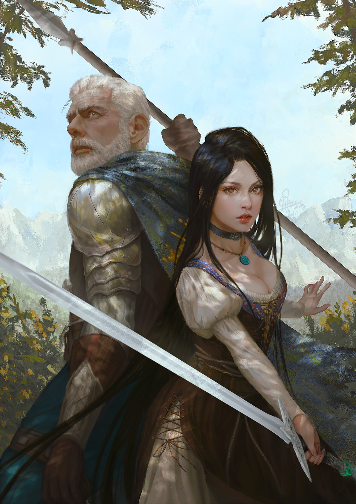 Ina Wong - Art, Fantasy, Magic, Monster, Characters (edit), Elves, Longpost, , Ina Wong