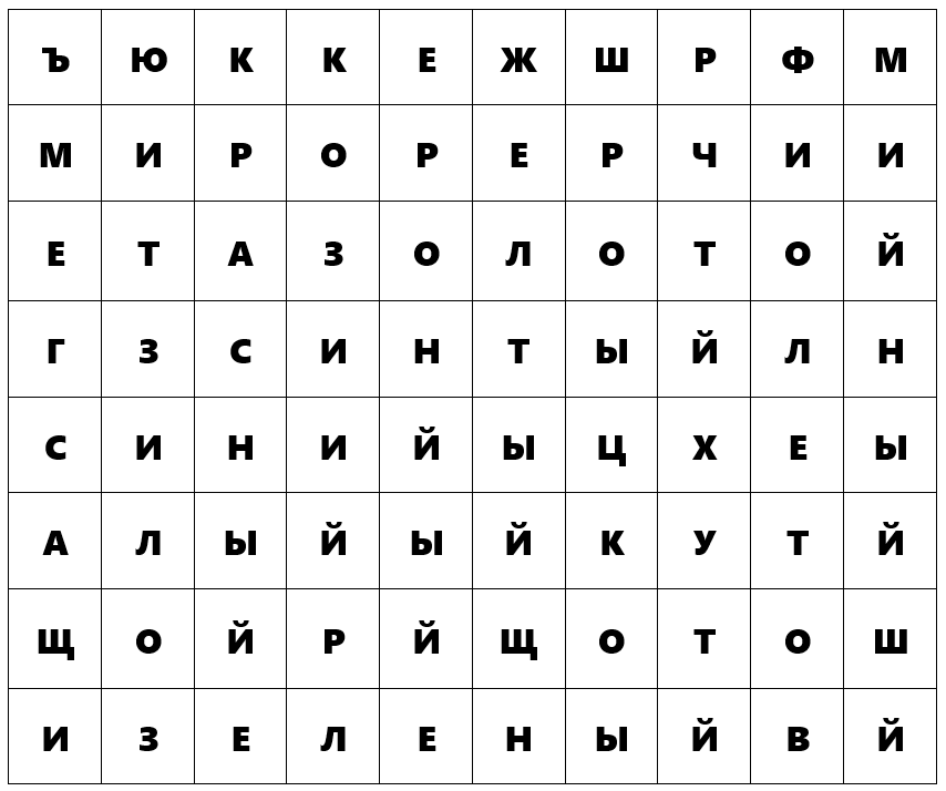 What color did you see first? - My, Test, Character, Critical thinking