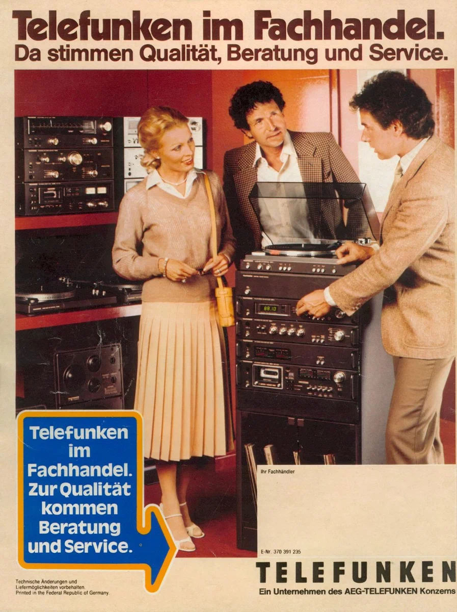 German music complex of Telefunken company - Electronics, Retro, Telefunken, Yandex Zen, Longpost, 