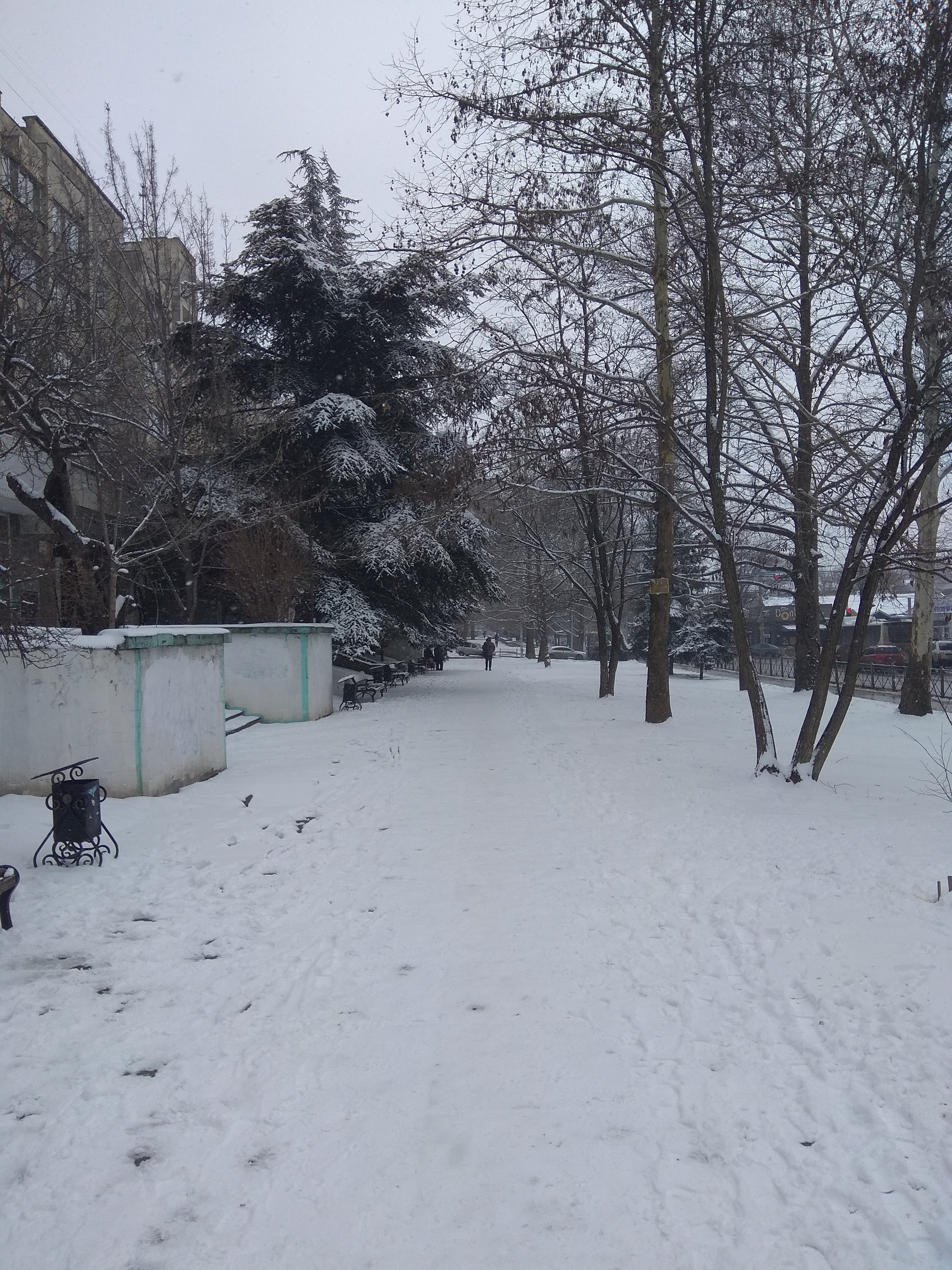 Spring in the southern capital - My, Simferopol, Crimea, Spring, Snow, 