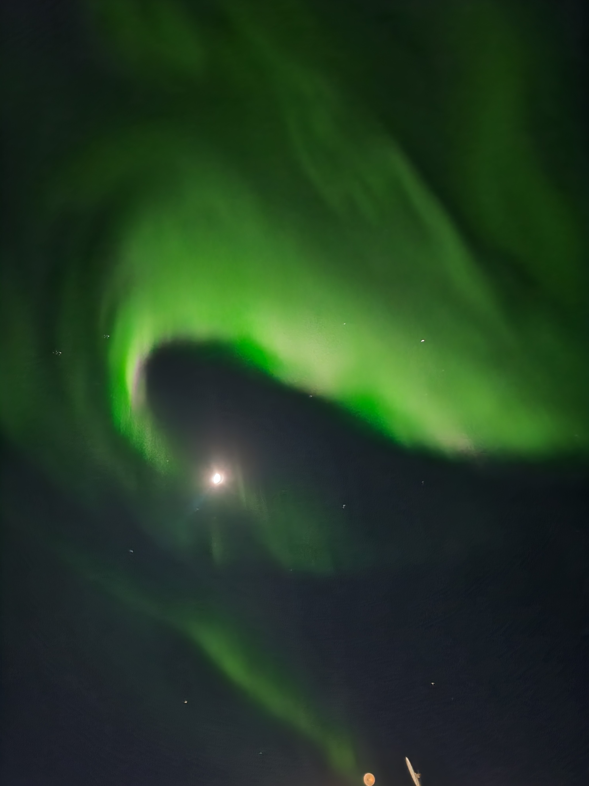 Aurora borealis. Yamal. New port. On the night of 11 to 12 March - My, Polar Lights, Yamal, Beautiful, Longpost, 