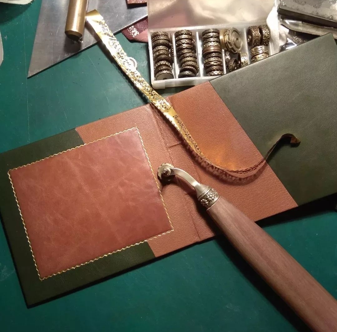 New Notepad - My, Hardcover, Binding, Handmade, Natural leather, Embossing on leather, Notebook, Needlework with process, Longpost, 