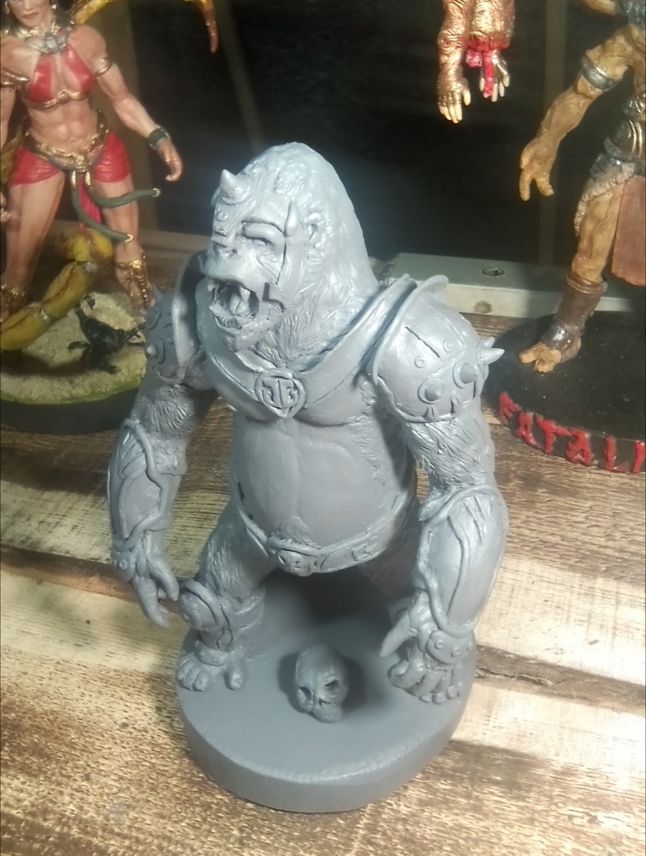 Gorilla Grodd, the villain from DC comics - My, Polymer clay, Needlework without process, Gorilla Grodd, Dc comics, Longpost, 