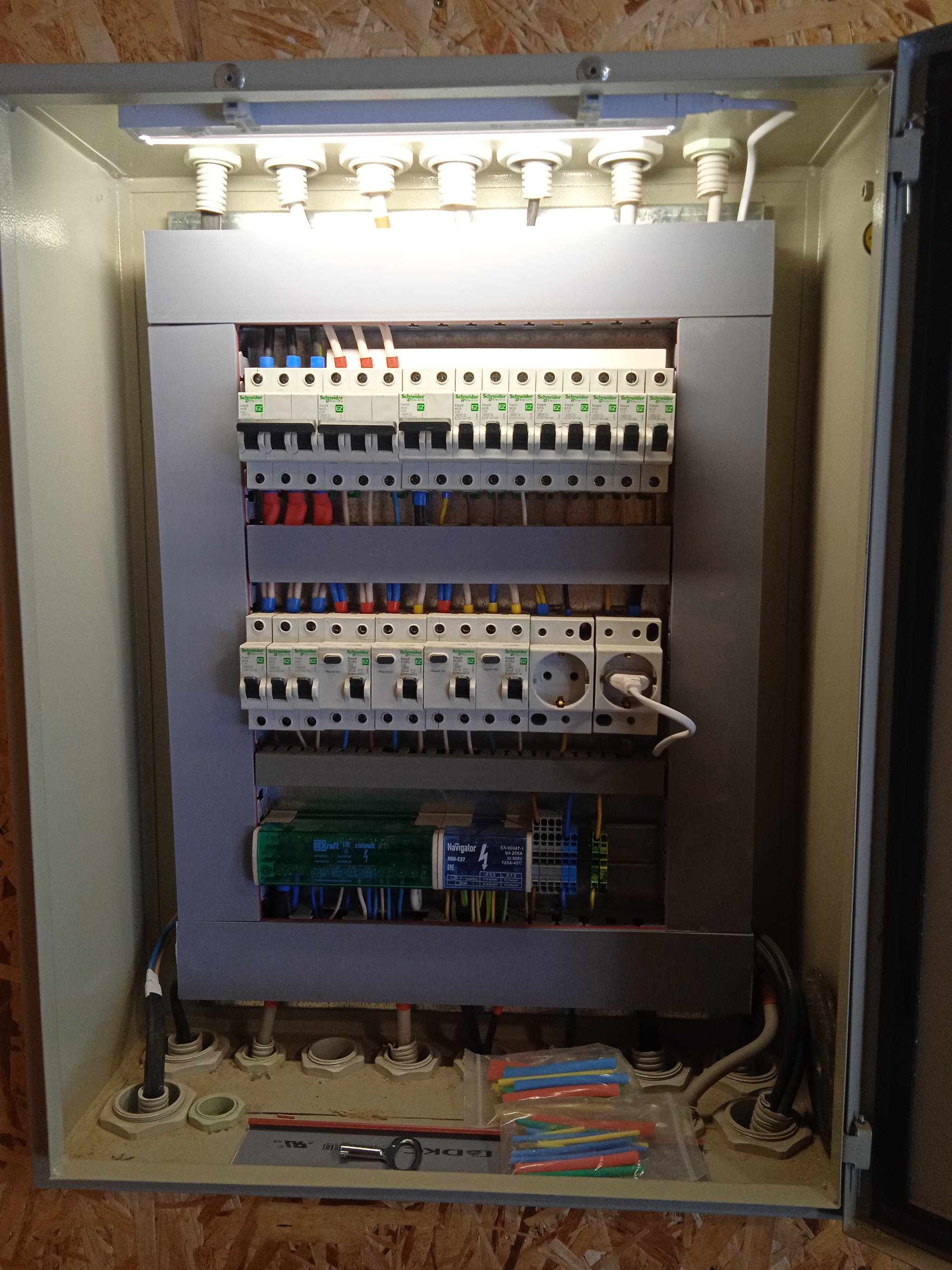 Electric panel in the country - My, Electrician, Vacation home, Longpost, 