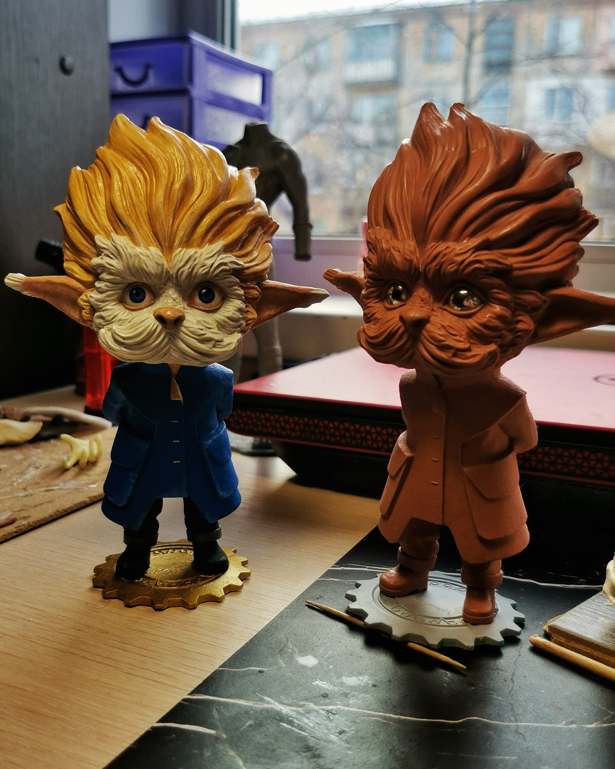 Statuette of Professor Heimerdinger (in color) - Sculpture, Creation, Arcane, Heimerdinger, Plasticine, Figurines, Лепка, Craft, Longpost, 