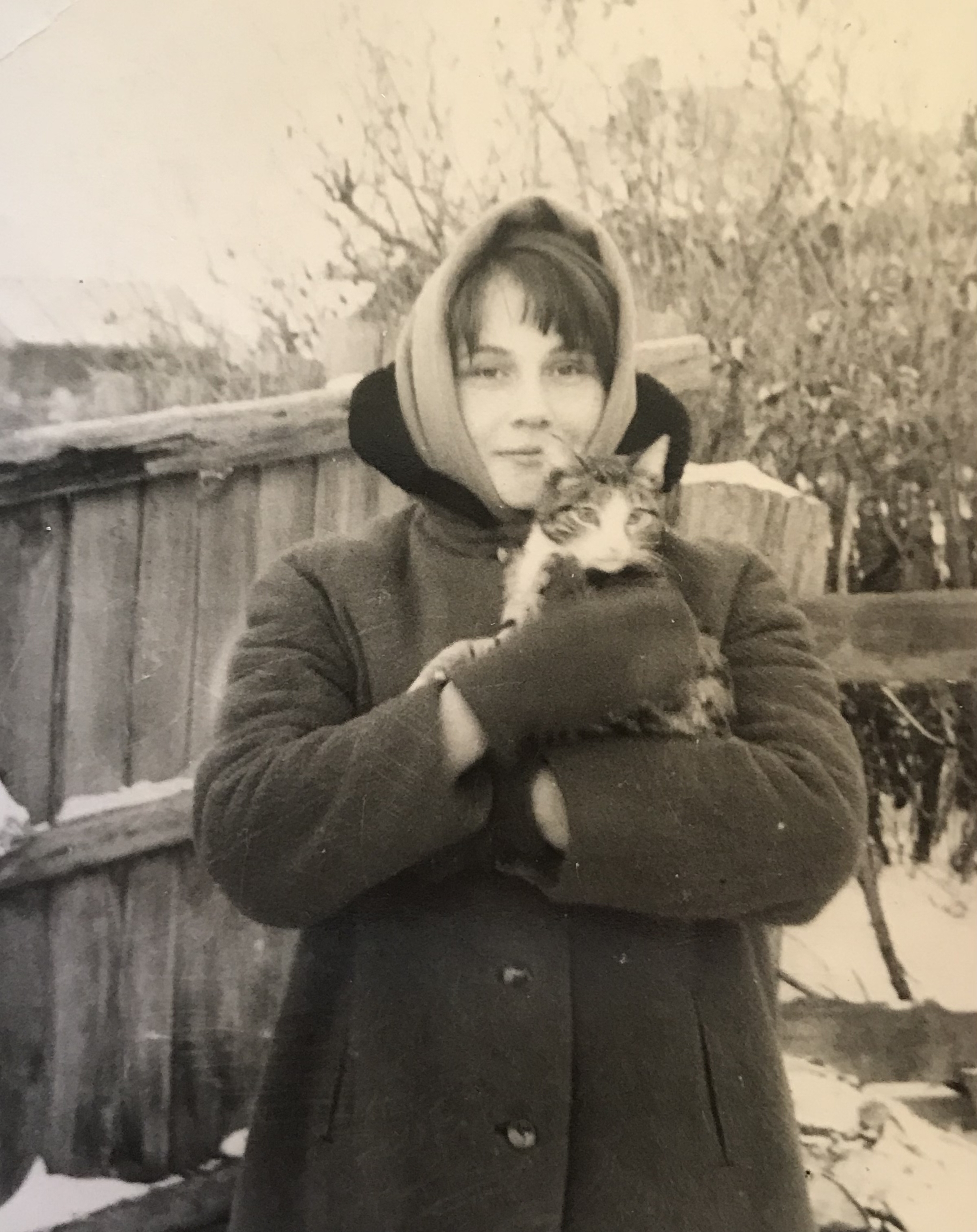 Grandmother and cats - My, Grandmother, Old photo, Past, cat, Longpost, 