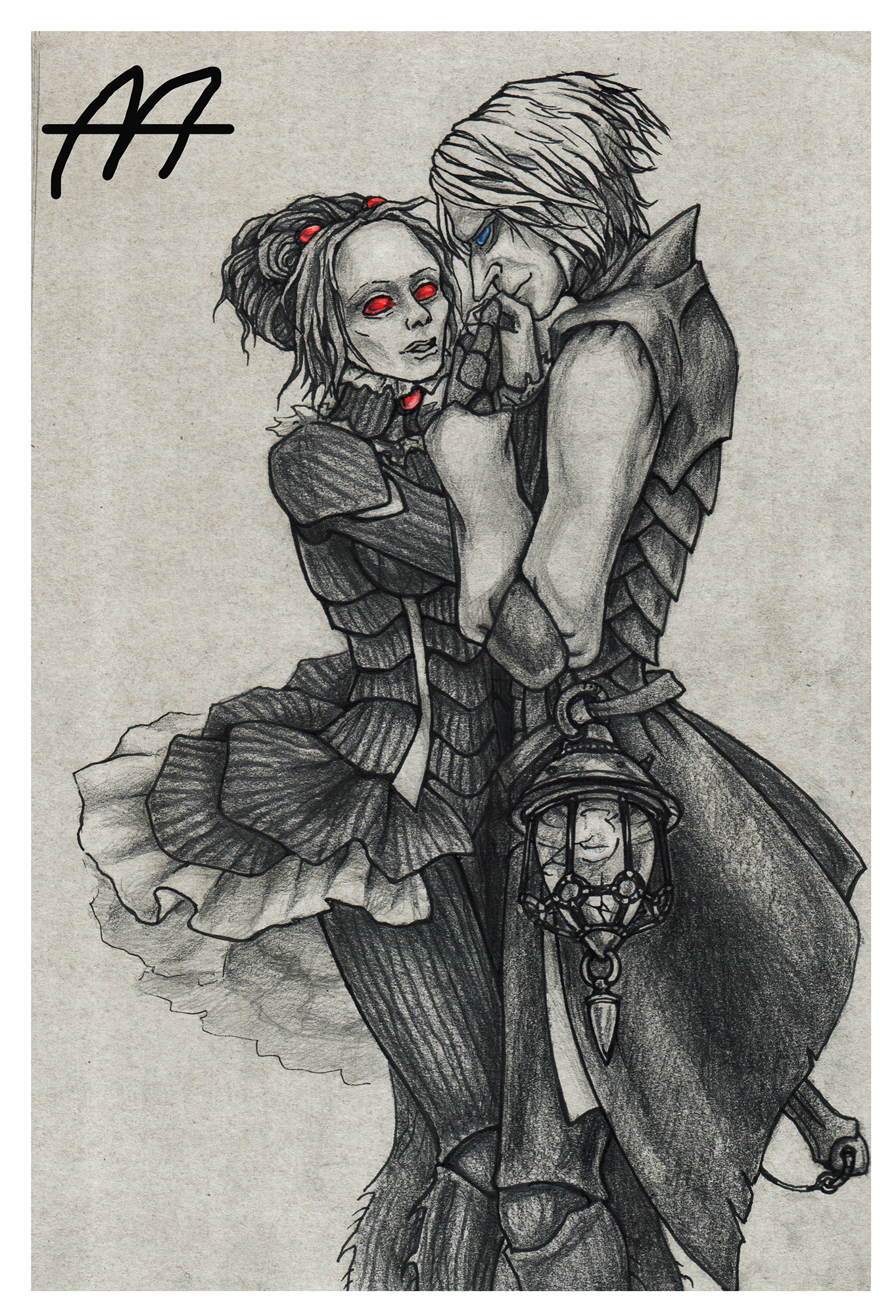 Fly-Tsokotukha and Komarik - My, Drawing, Traditional art, Humanization, Fly Tsokotukha, 