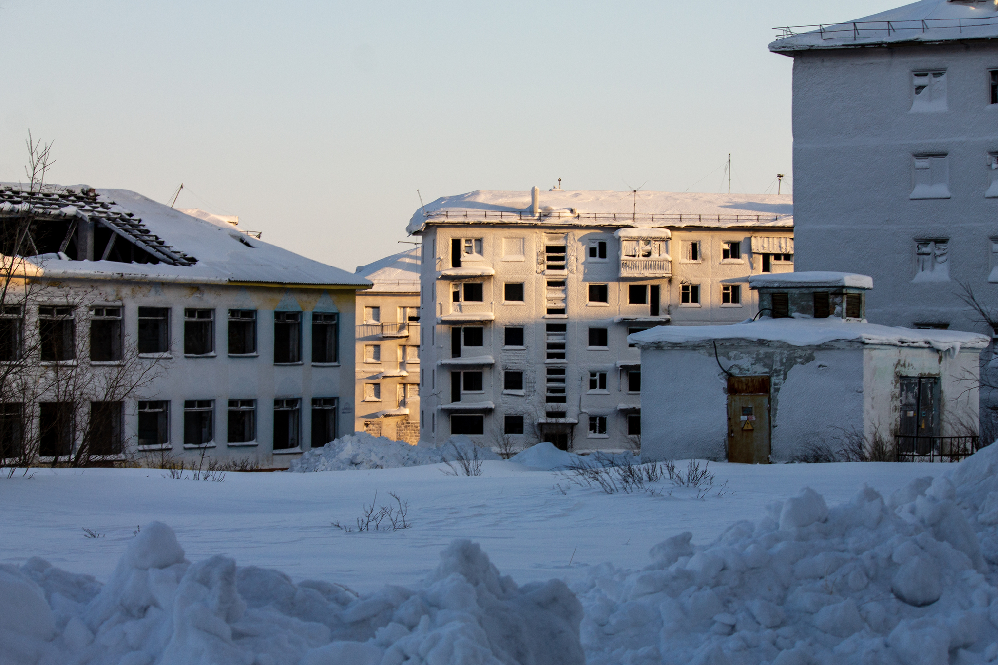 Zapolyarny, Komi - My, Vorkuta, Arctic, Abandoned, Far North, Winter, The photo, Video, Youtube, Longpost, 