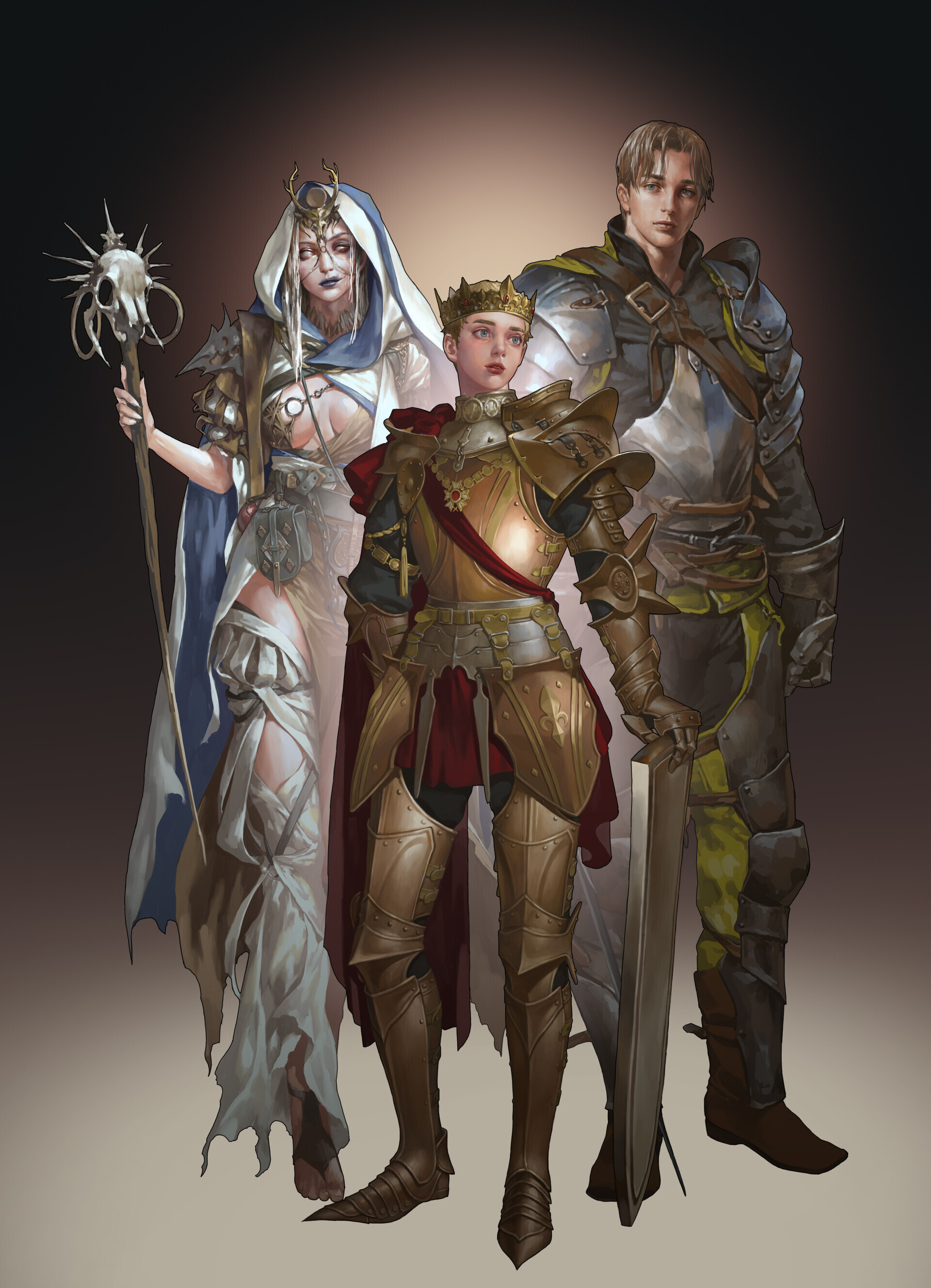 Artist's nickname on artstation - Mam BA - Art, Characters (edit), Fantasy, Girls, Knights, Elves, Magic, Longpost, , Mam BA