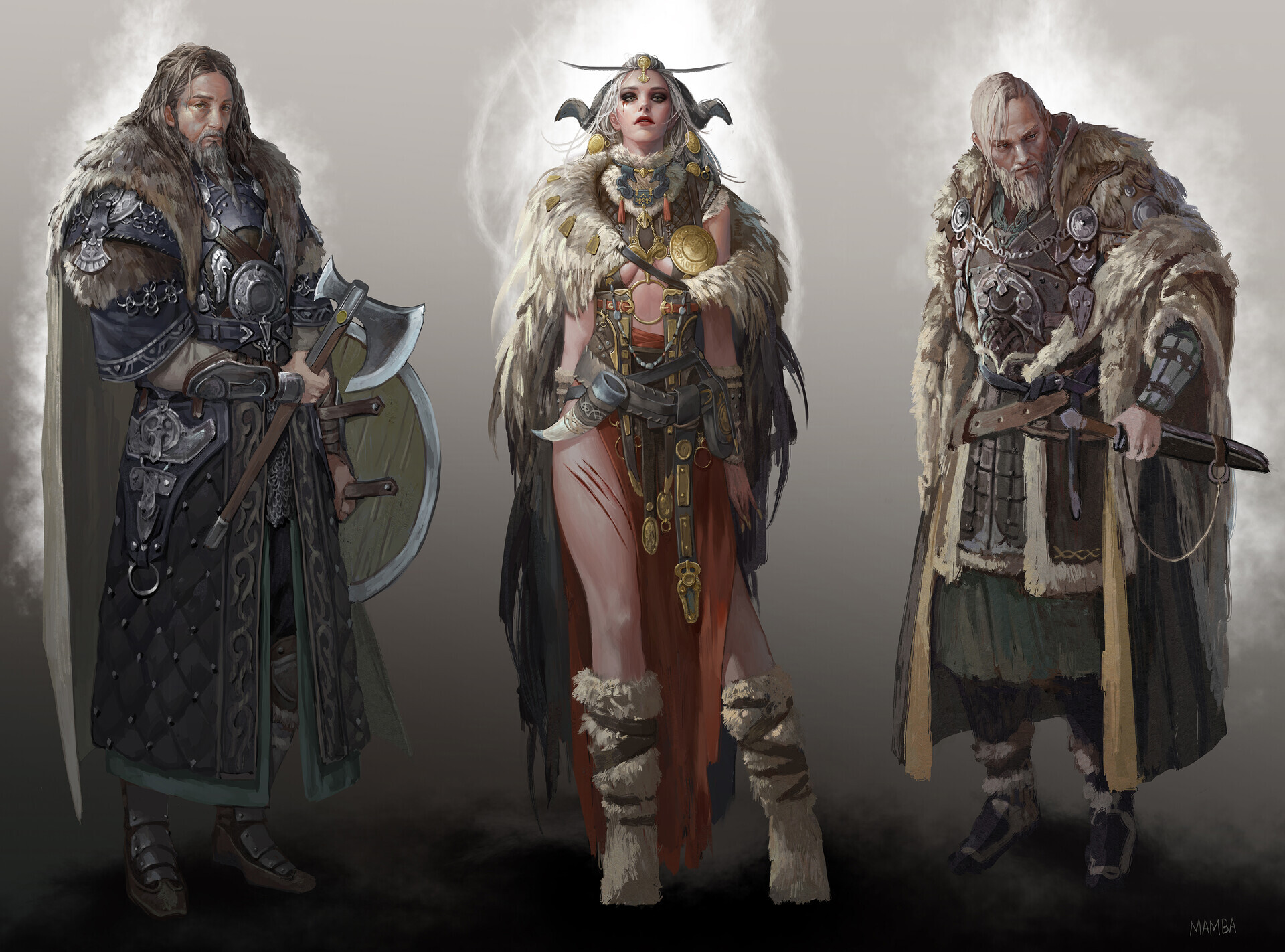 Artist's nickname on artstation - Mam BA - Art, Characters (edit), Fantasy, Girls, Knights, Elves, Magic, Longpost, , Mam BA