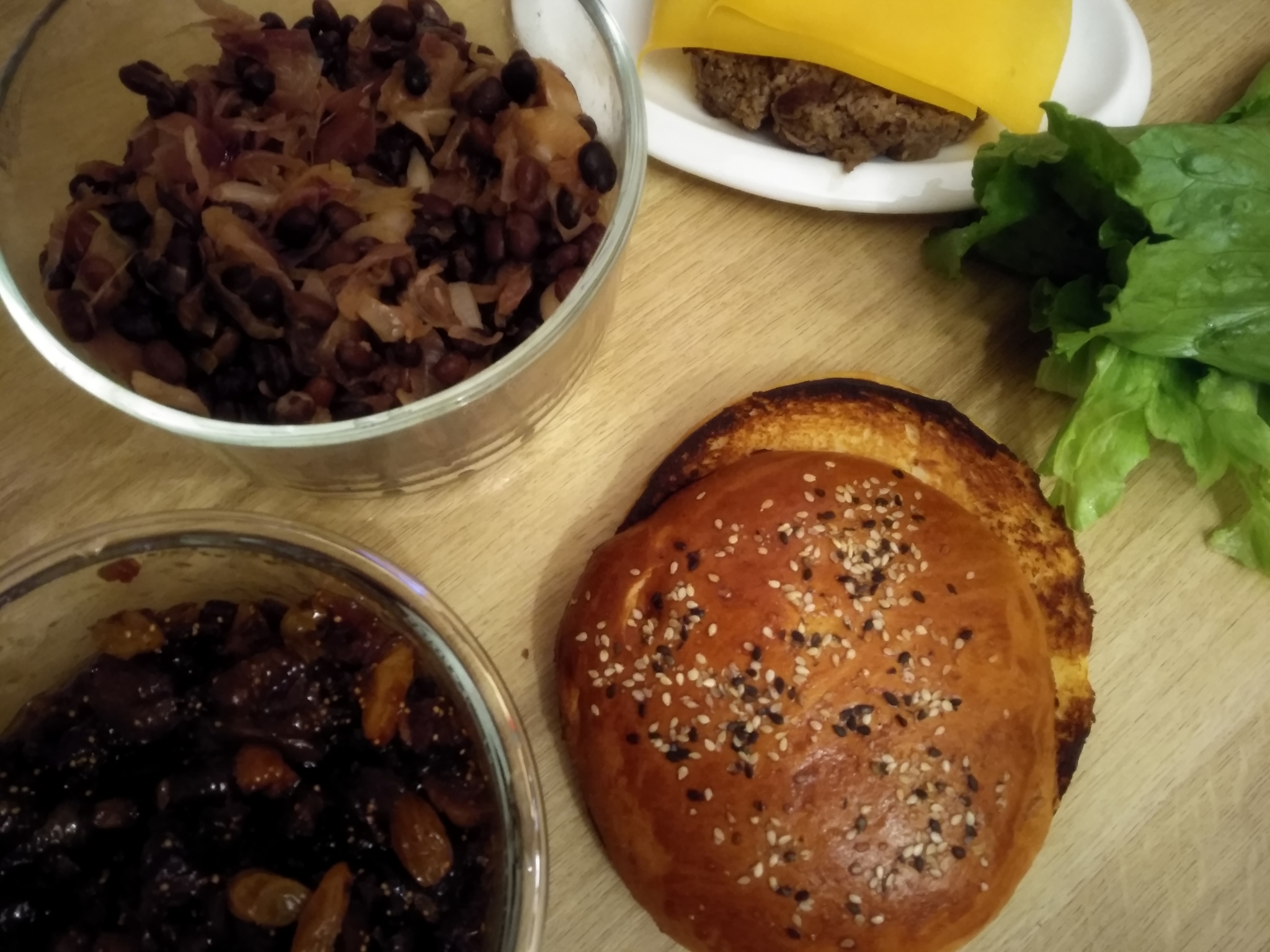 Burgers with dried fruit chutneys - My, Dried fruits, Recipe, Burger, Cinnamon, Chutney, Cheddar, Beans, Longpost, 