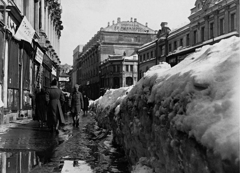 Spring 100 years ago - The photo, История России, Russia, Story, Spring, Российская империя, Longpost, Black and white photo, 