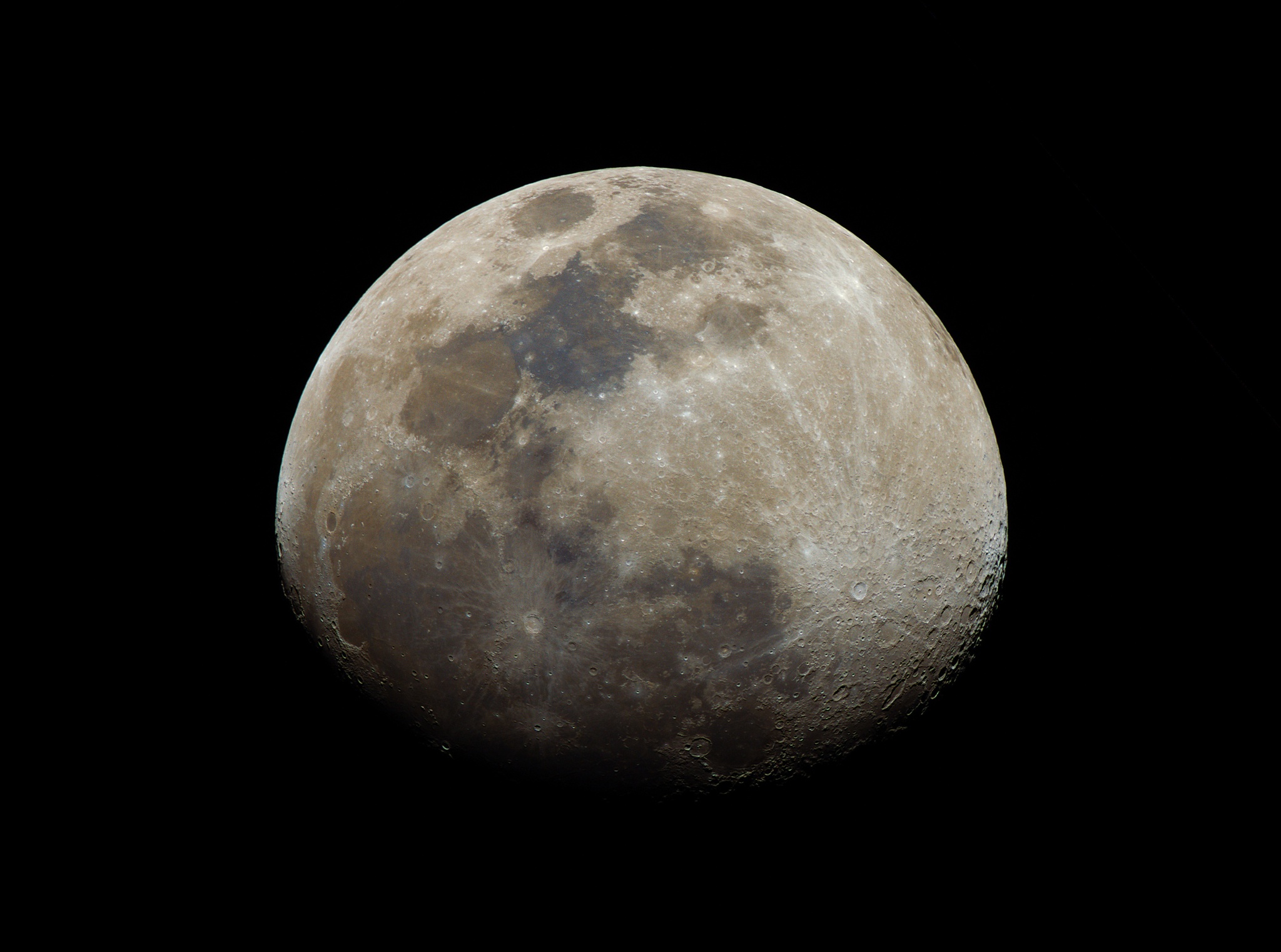 My Colored Moon - My, moon, Astronomy, Space, Astrophoto, 