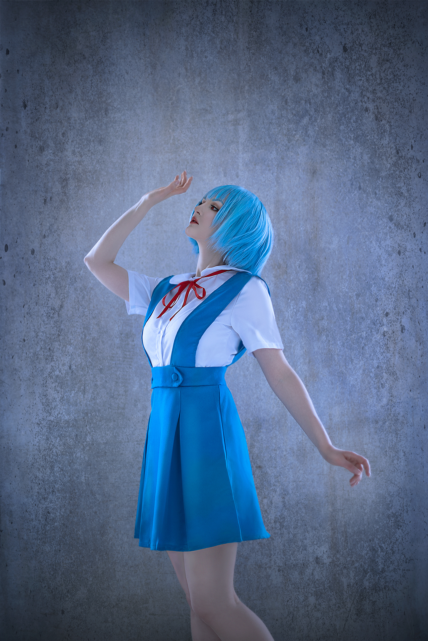 Cosplay on Ayanami Ray - My, Cosplay, Aliceinferno, Evangelion, Longpost, 