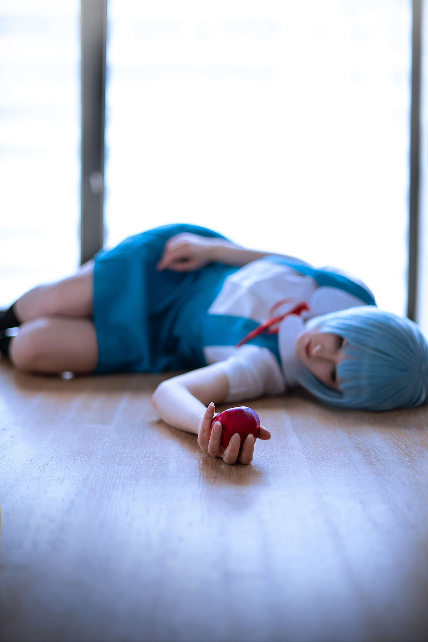 Cosplay on Ayanami Ray - My, Cosplay, Aliceinferno, Evangelion, Longpost, 