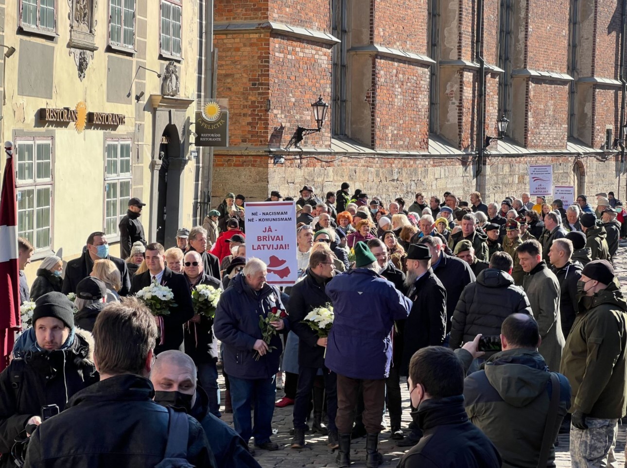 Procession in memory of Latvian SS legionnaires was held in Riga - Riga, Latvia, Procession, Politics, Video, Longpost, 