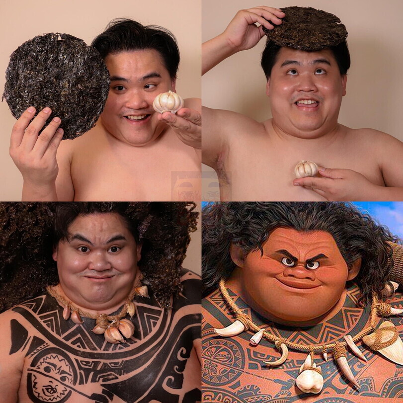 Tell me I'm not bad! Folded like God - Moana, Lowcost cosplay