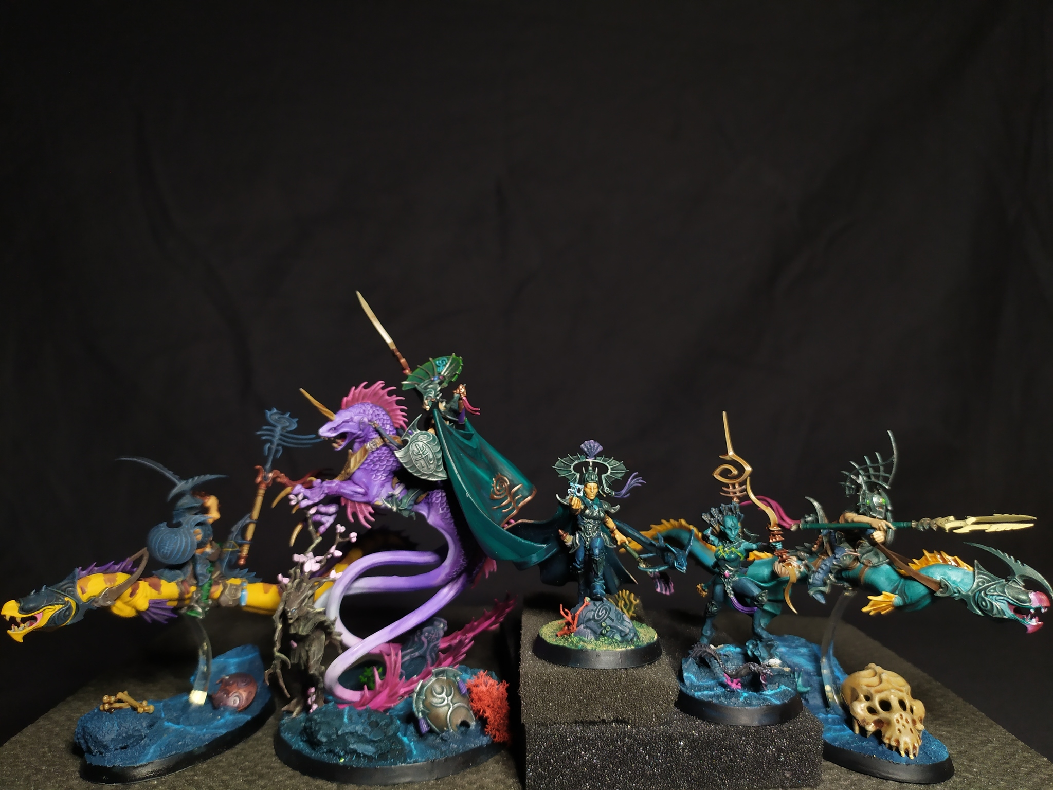 Black and Bloody Pearls (Part 2) - My, Miniature, Longpost, Idoneth Deepkin, Warhammer: age of sigmar, 