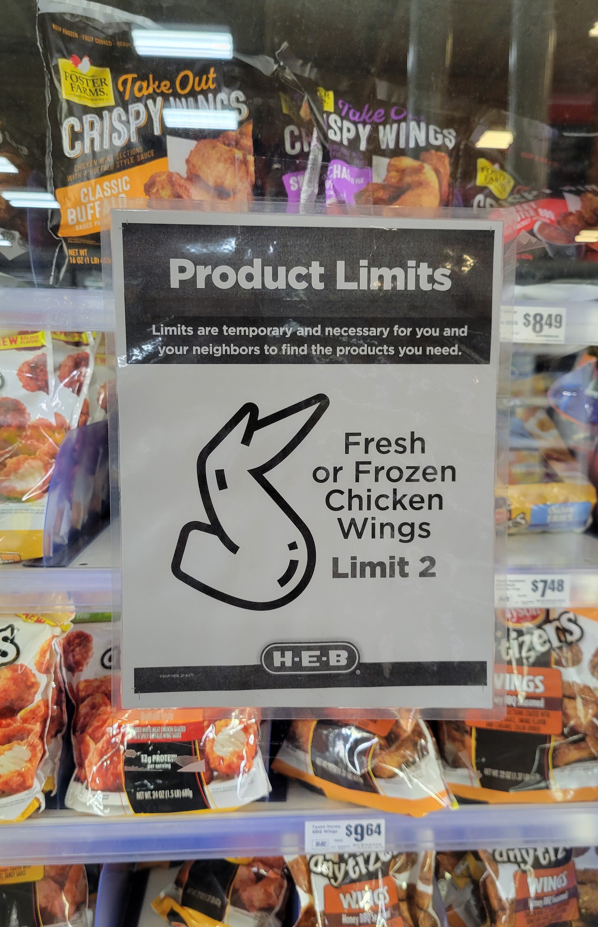 In Texas, food is also scarce - My, Food, Products, Texas, Austin, Deficit, Restrictions, Soda, Longpost, The photo, Chicken wings