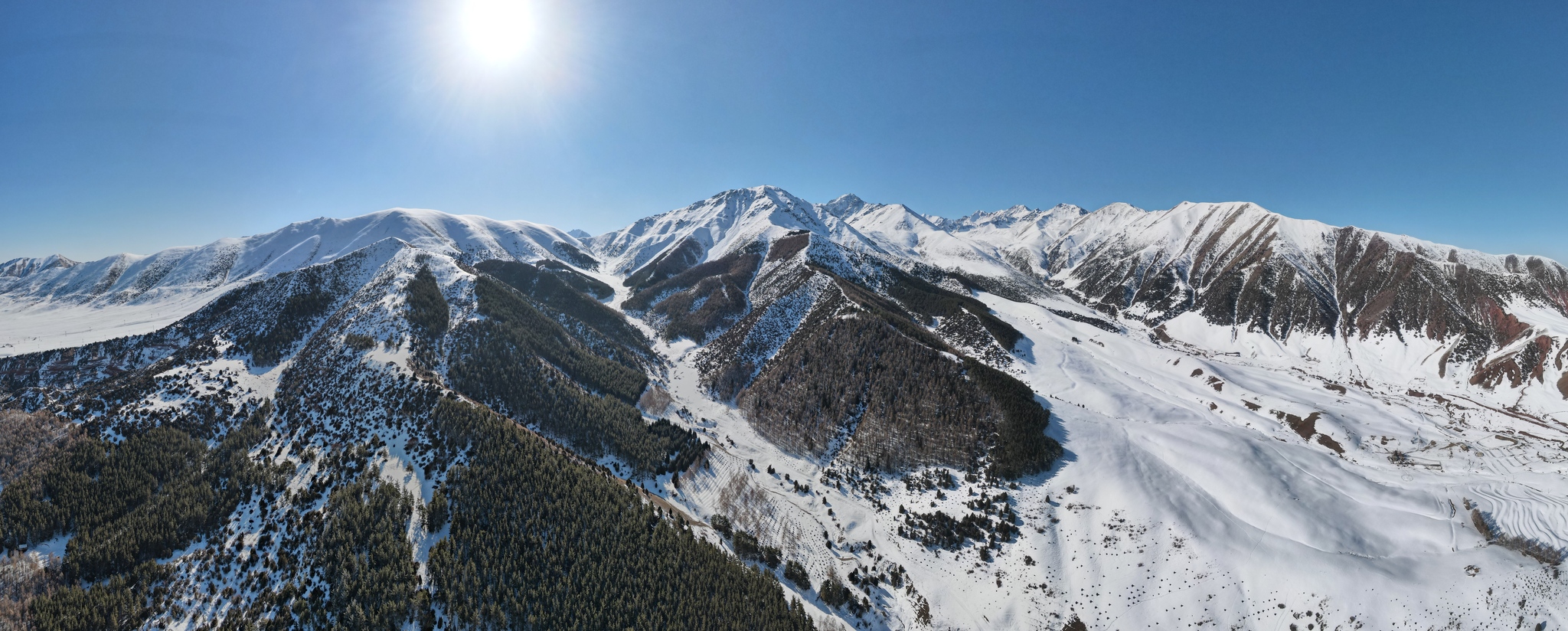 View of the mountains in Kyrgyzstan from a drone - My, Quadcopter, Travels, The photo, Drone, Kyrgyzstan