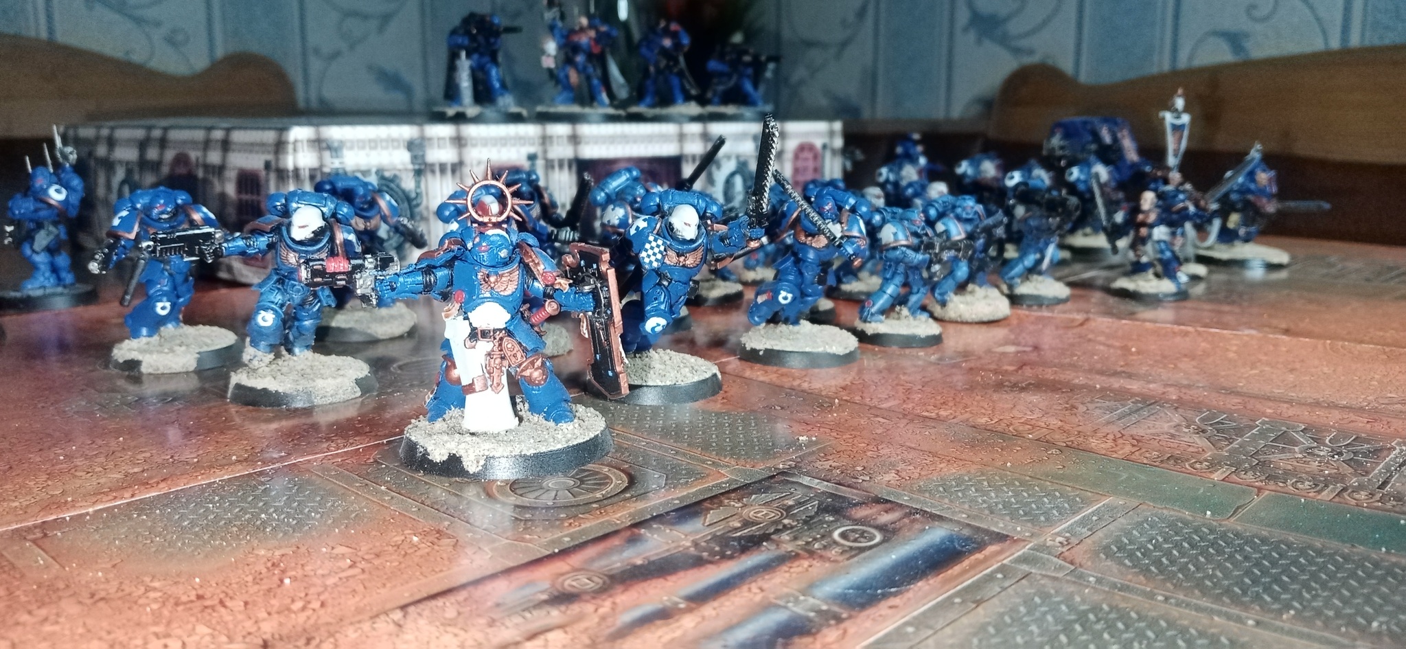 My Ultramarine Collection - My, Warhammer, Board games, Painting, Ultramarines, Longpost, 