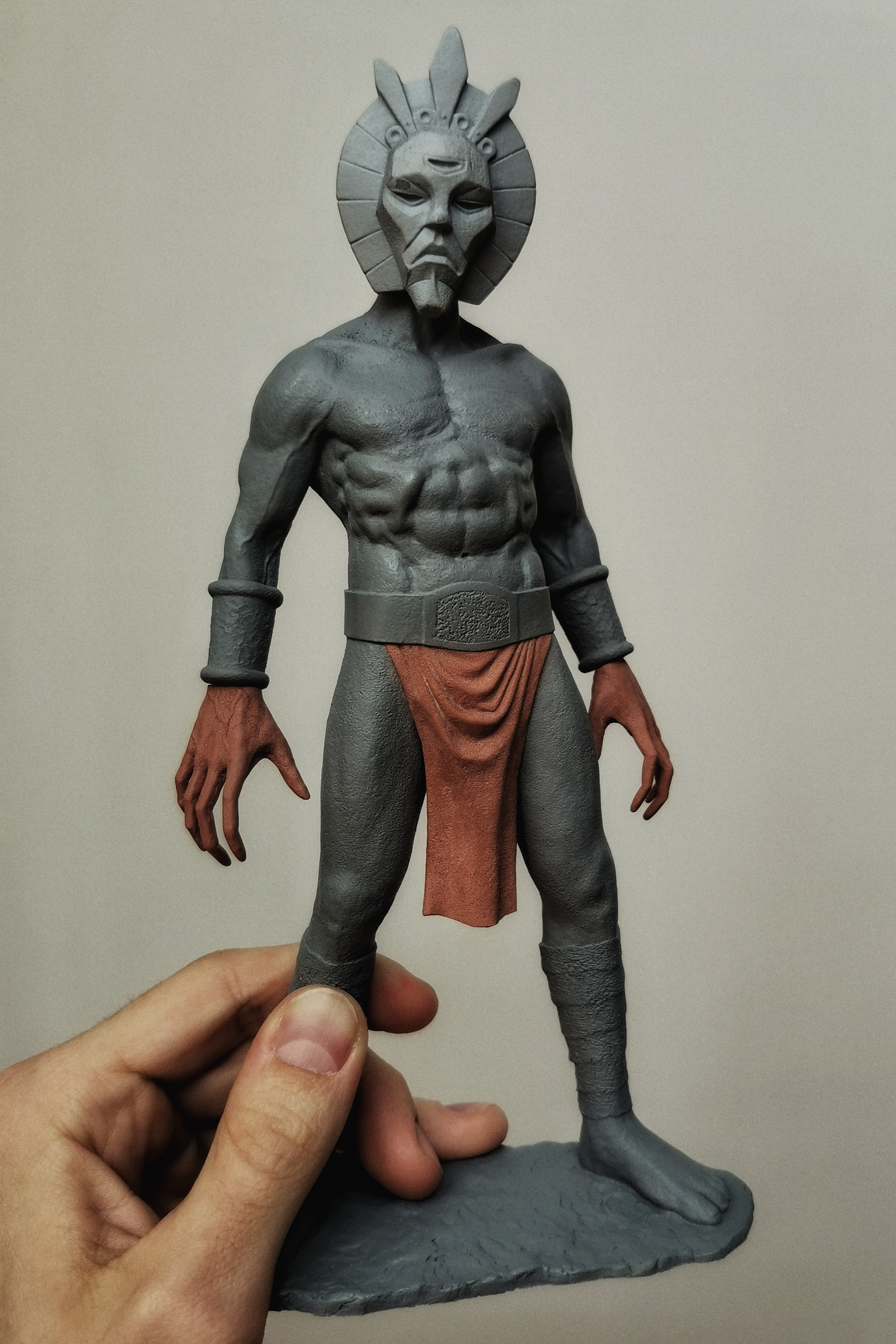 Finally finished his long-term construction - Dagot Ur - My, Sculpture, Creation, Friday tag is mine, Лепка, Plasticine, Dagot ur, The Elder Scrolls III: Morrowind, The elder scrolls, Longpost, 