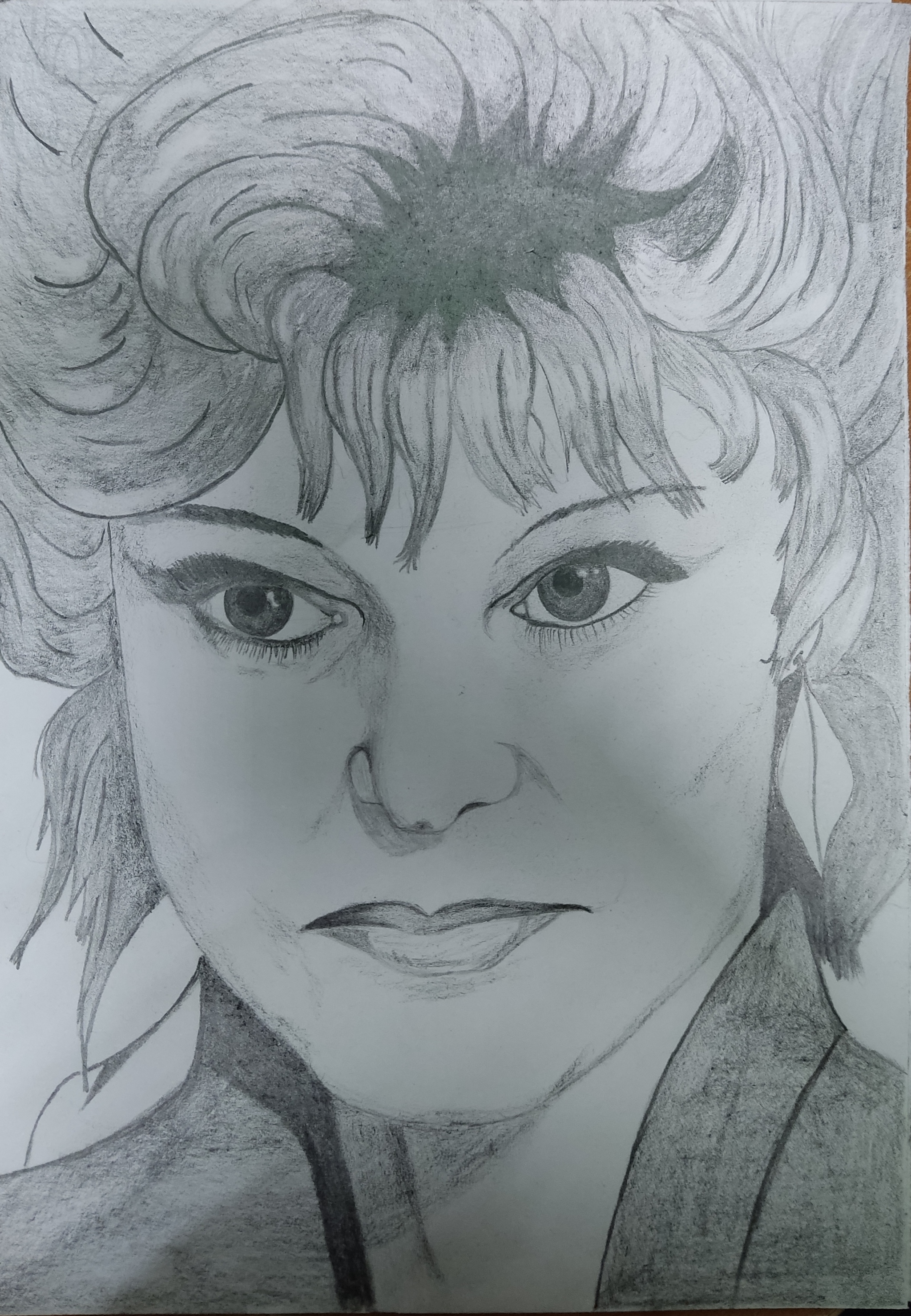 Another portrait - My, Lyudmila Gurchenko, Portrait, Pencil, Pencil drawing, 