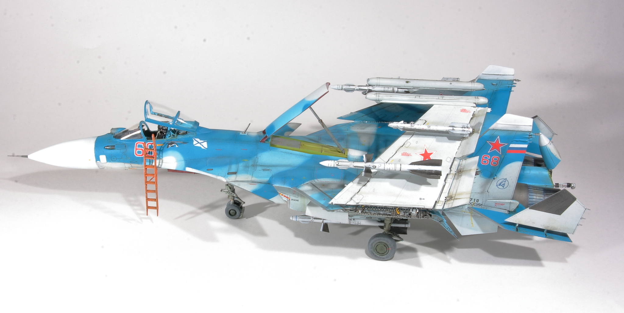 Birds of Prey, SU-33 - My, Stand modeling, Aviation, Su-33, Airbrush, Fighter, Military aviation, Carrier-based aviation, Airplane, Camouflage, Jet, Longpost, 