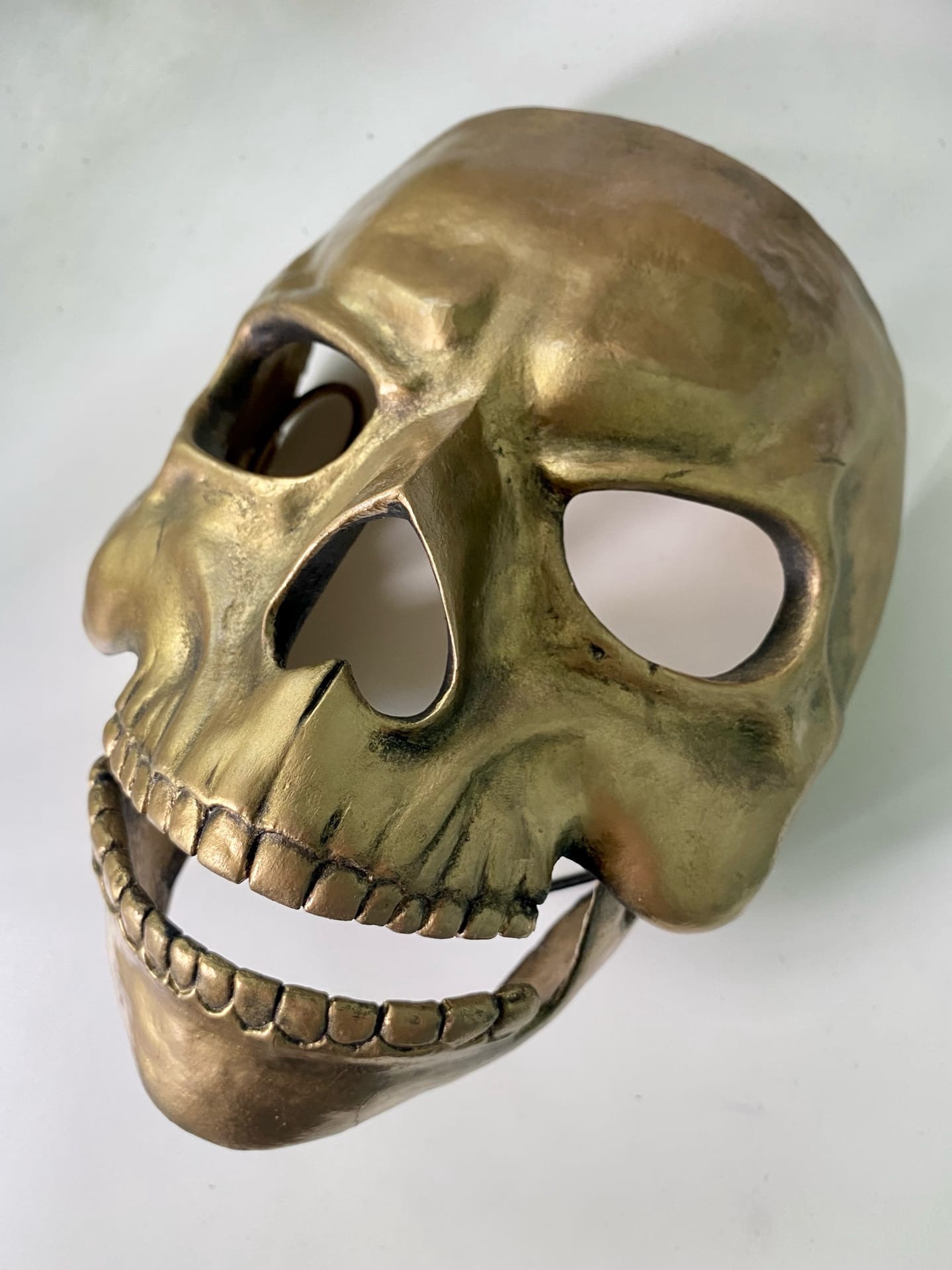 Skull mask made of self-hardening clay - My, Mask, Craft, Tutorial, Cosplay, Scull, With your own hands, Longpost, Needlework with process, 