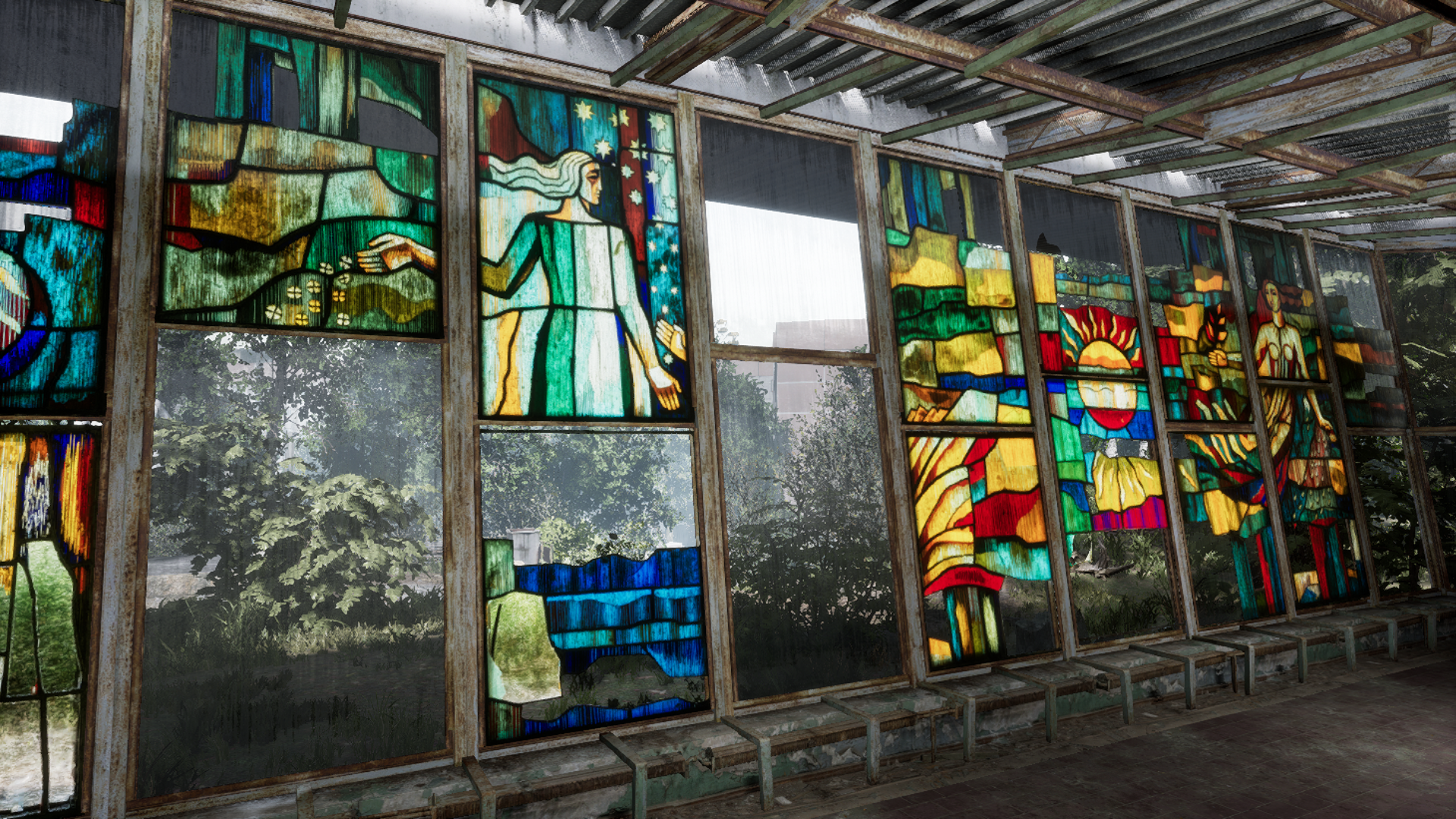 Chernobylite - Marina and cafe Pripyat - My, Chernobylite, Zuo, Pripyat, Longpost, 