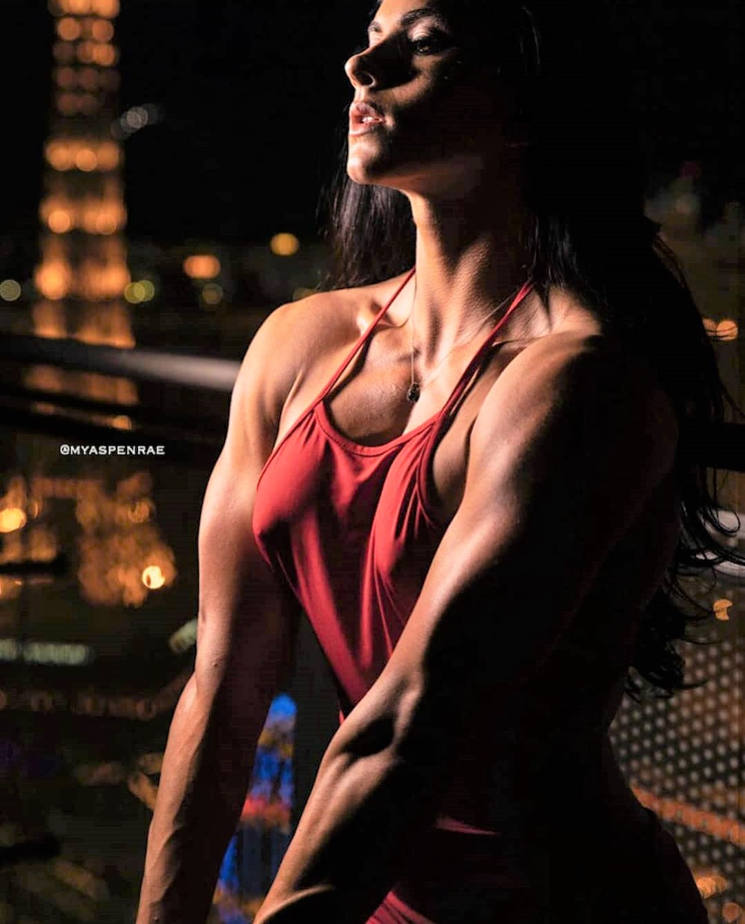 Aspen Rae - NSFW, Erotic, Boobs, Girls, Fitness, The photo, Strong girl, Sports girls, Fitonyashka, Aspen Rae, Good body, Bodybuilders, Video, Vertical video, Soundless, Longpost, 