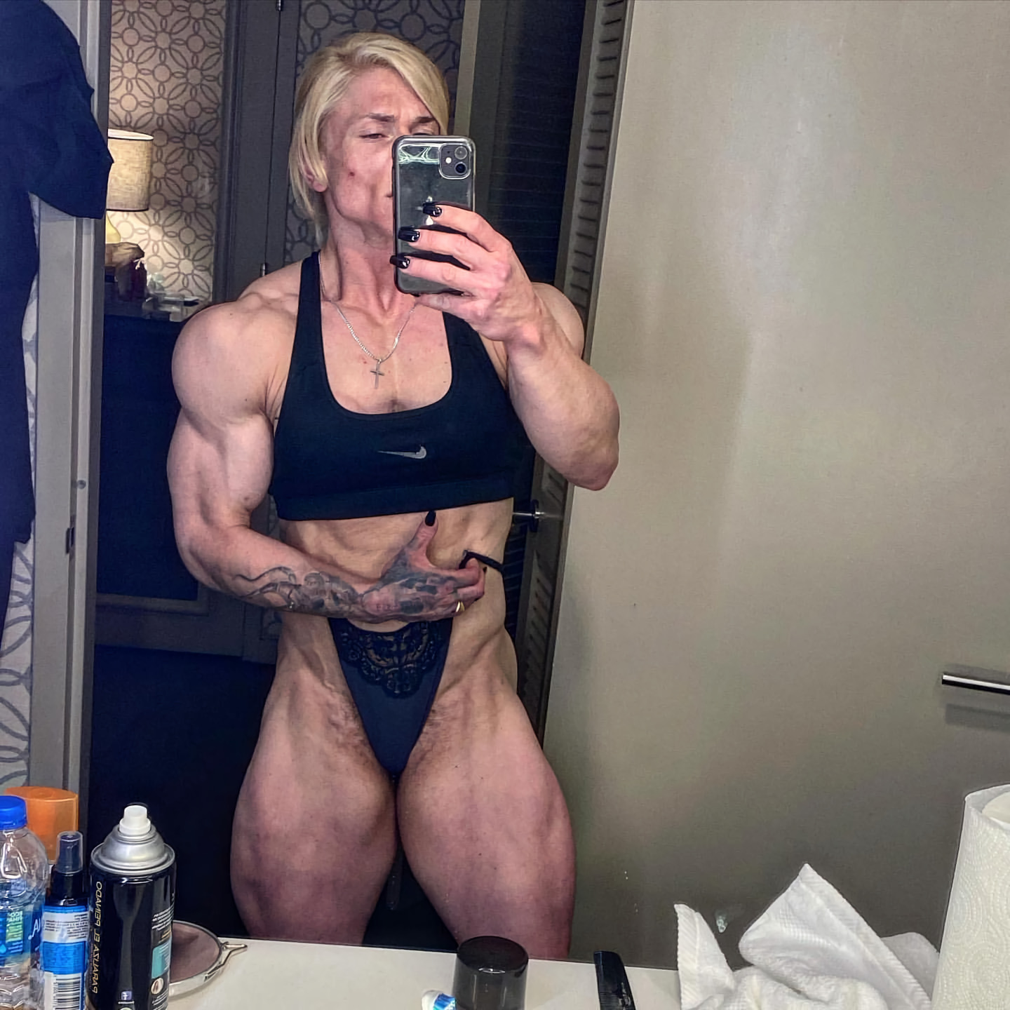 Julia Fory - NSFW, Strong girl, Sleep-Sleep, Extreme muscles, Girls, The photo, Body-building, Bodybuilders, Sports girls, Video, Soundless, Vertical video, Longpost, Julia Fory, 