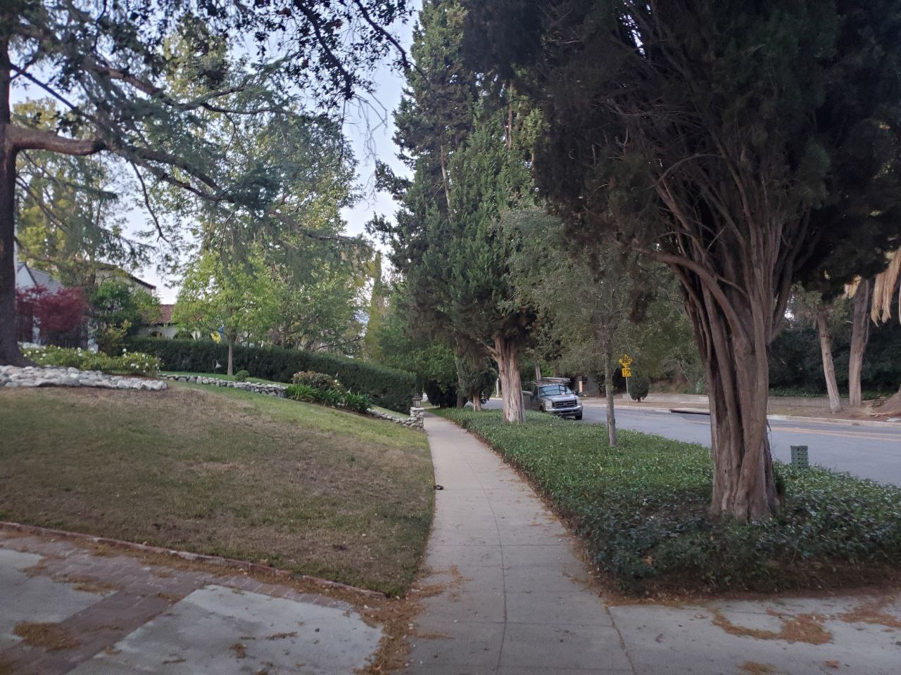 PHOTO: Los Angeles, a quiet street with private houses - My, Los Angeles, California, USA, Town, Quality of life, House, Mansion, The photo, The park, Longpost, 