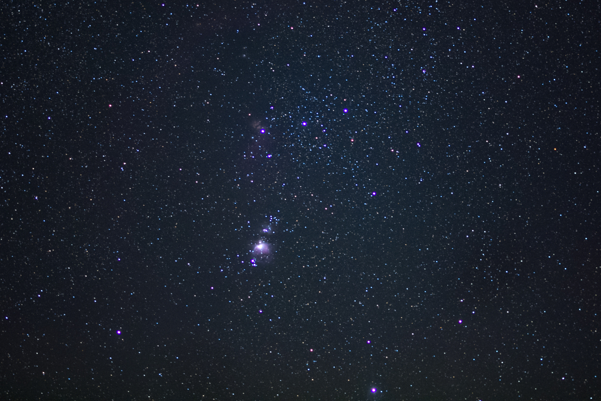 Part of the constellation Orion on Sony a6300 and Sony 50mm f/1.8 without tracker - My, Space, Astrophoto, Astronomy, Orion, Sony, Chuvashia, 