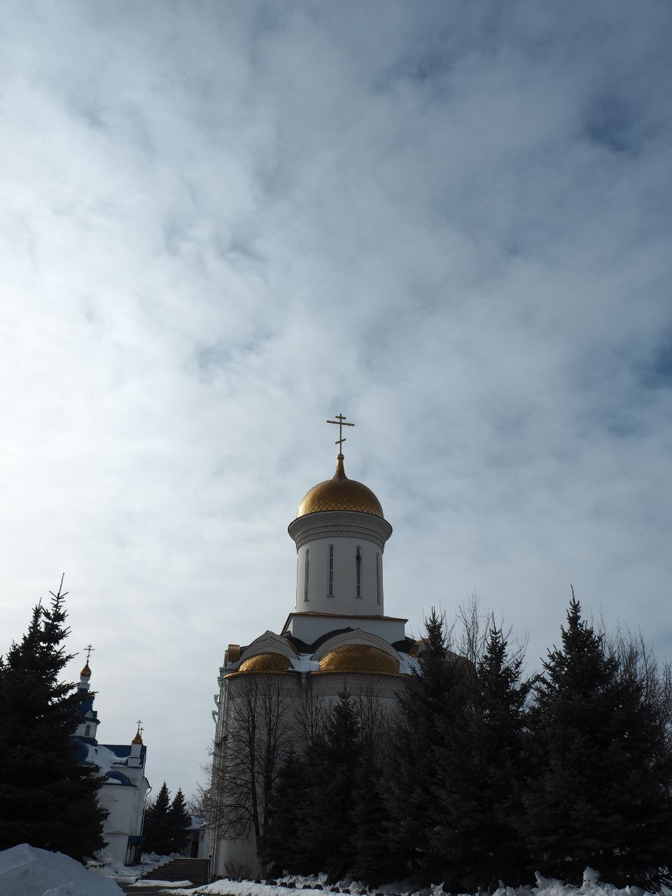 Zilant Monastery (Arkhangelsky Pereulok, 1) - Monument, Architecture, sights, Temple, Town, Church, Kazan, Architectural monument, Architect, Monastery, Old man, White, Spring, Walk, City walk, Cards, Painting, Longpost, 