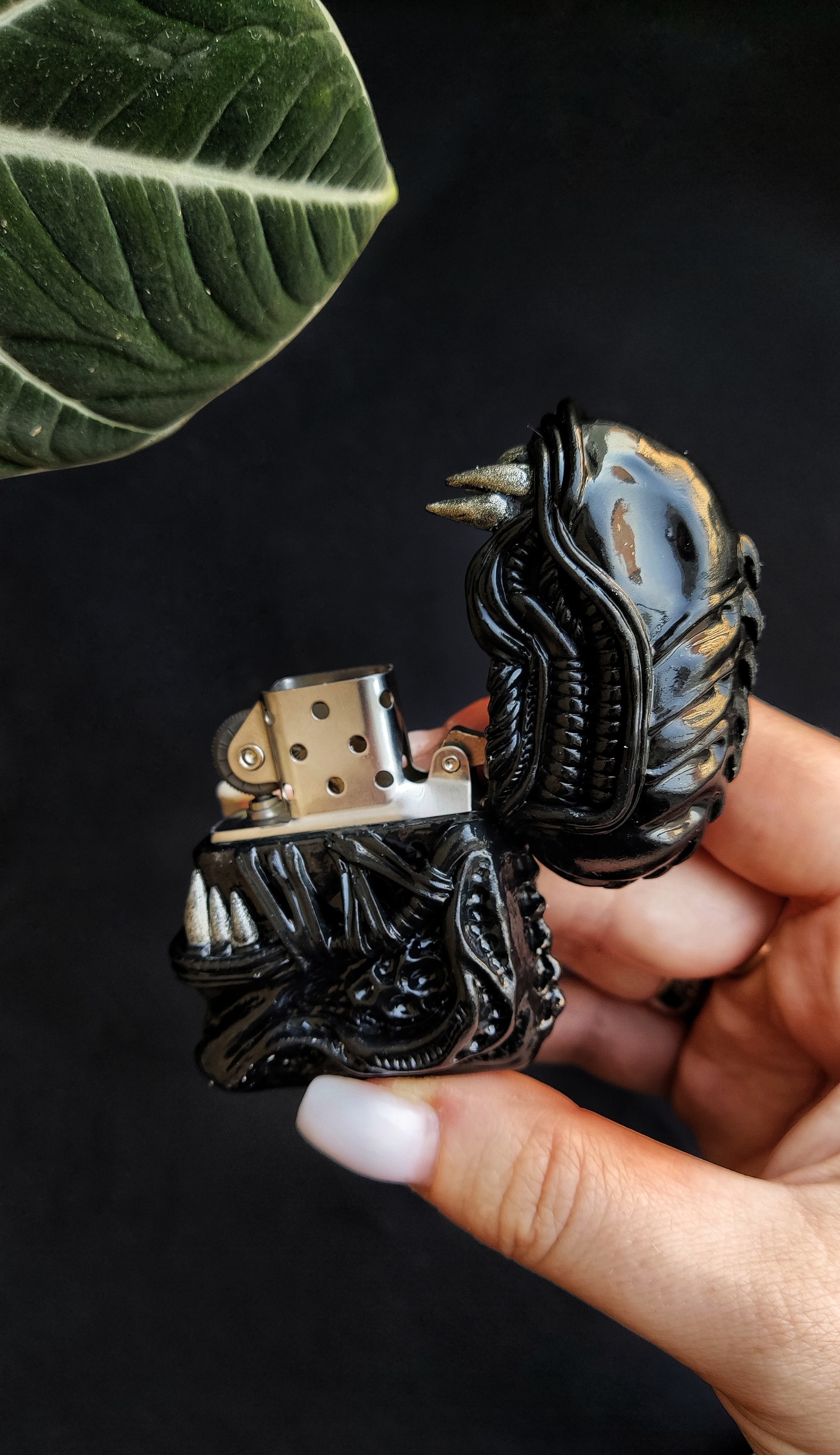 Xenomorph Lighter - My, Stranger, Alien movie, Xenomorph, Ellen Ripley, Alien: Isolation, Polymer clay, Handmade, Lighter, Gas lighter, Video, Vertical video, Longpost, 