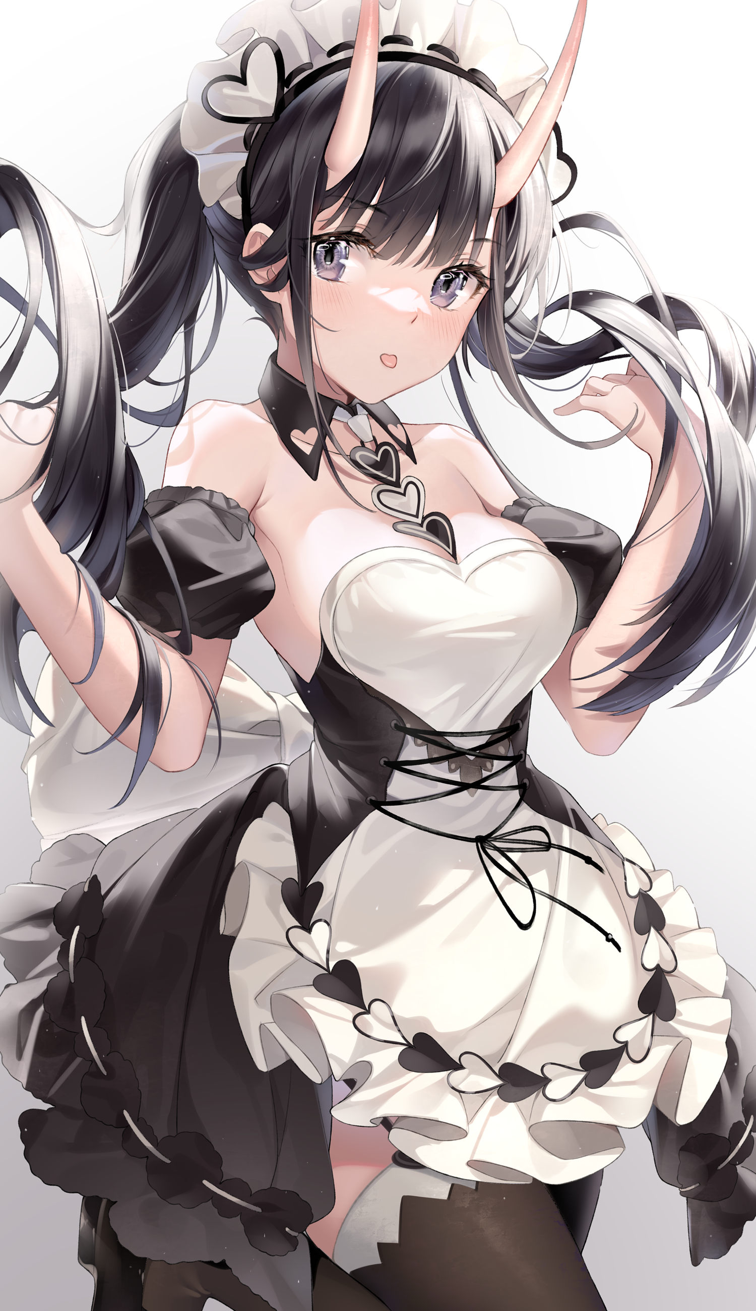 Noshiro - Anime, Anime art, Azur lane, Noshiro, Housemaid, 