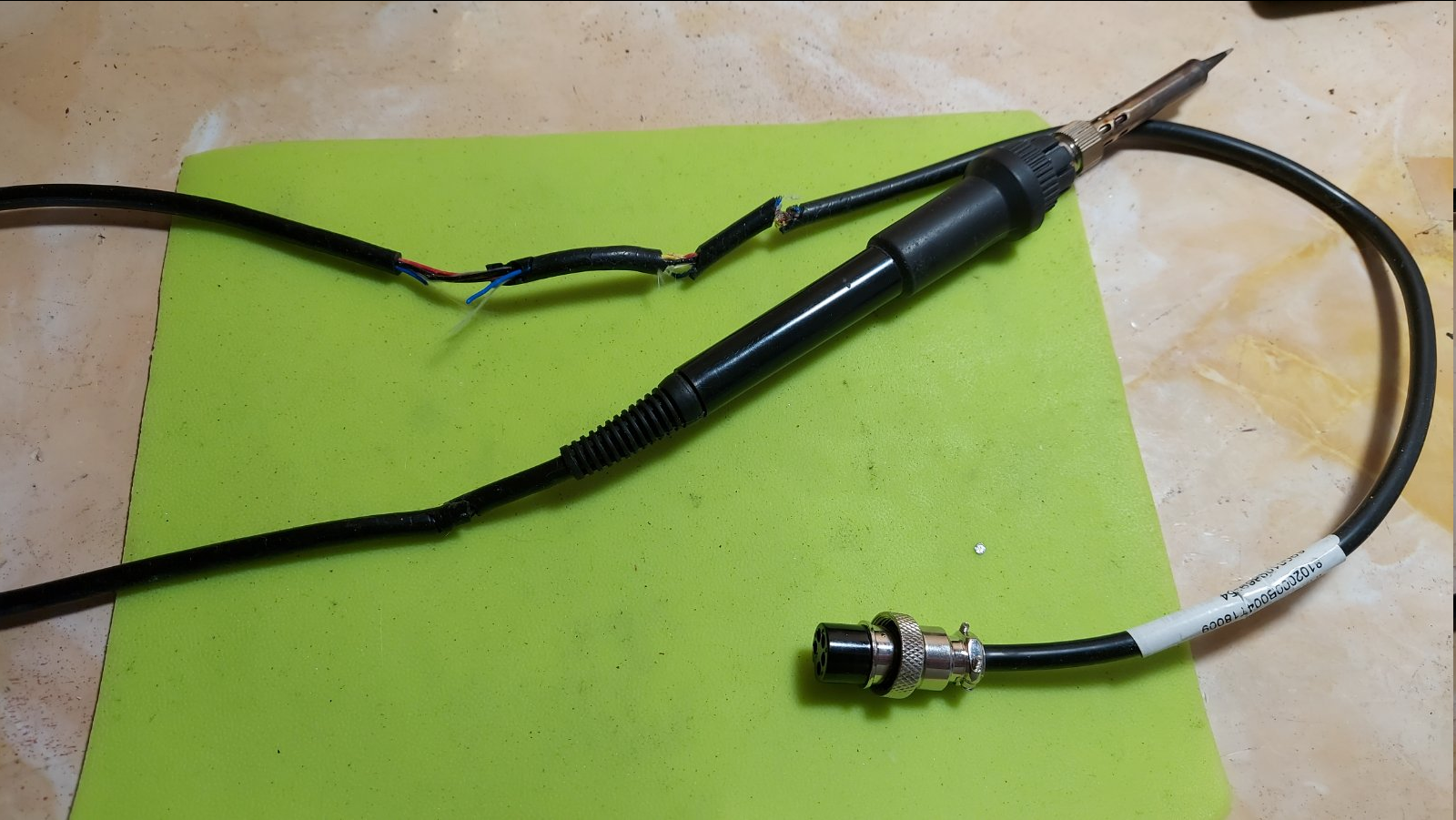 I ask for the advice of electronics engineers - My, Soldering iron, Repair, Broken wire, Need advice, Soldering Station, Breaking, Need help with repair, 