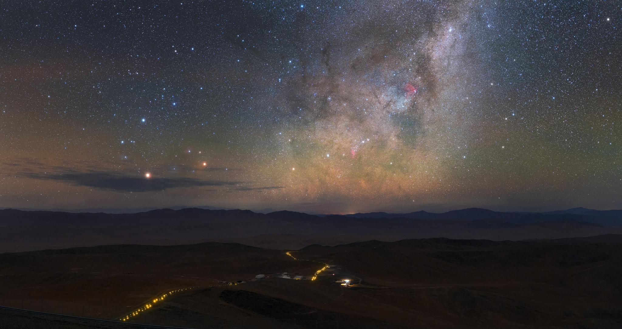 Milky Way. Following the Night Road - Milky Way, Astrophoto, Landscape, Observatory, Sky, Stars, 