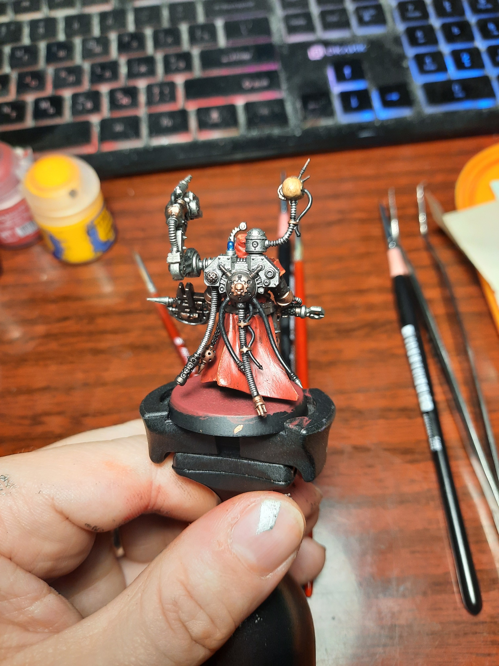 Tech Priest - My, Warhammer 40k, Painting miniatures, Longpost, 