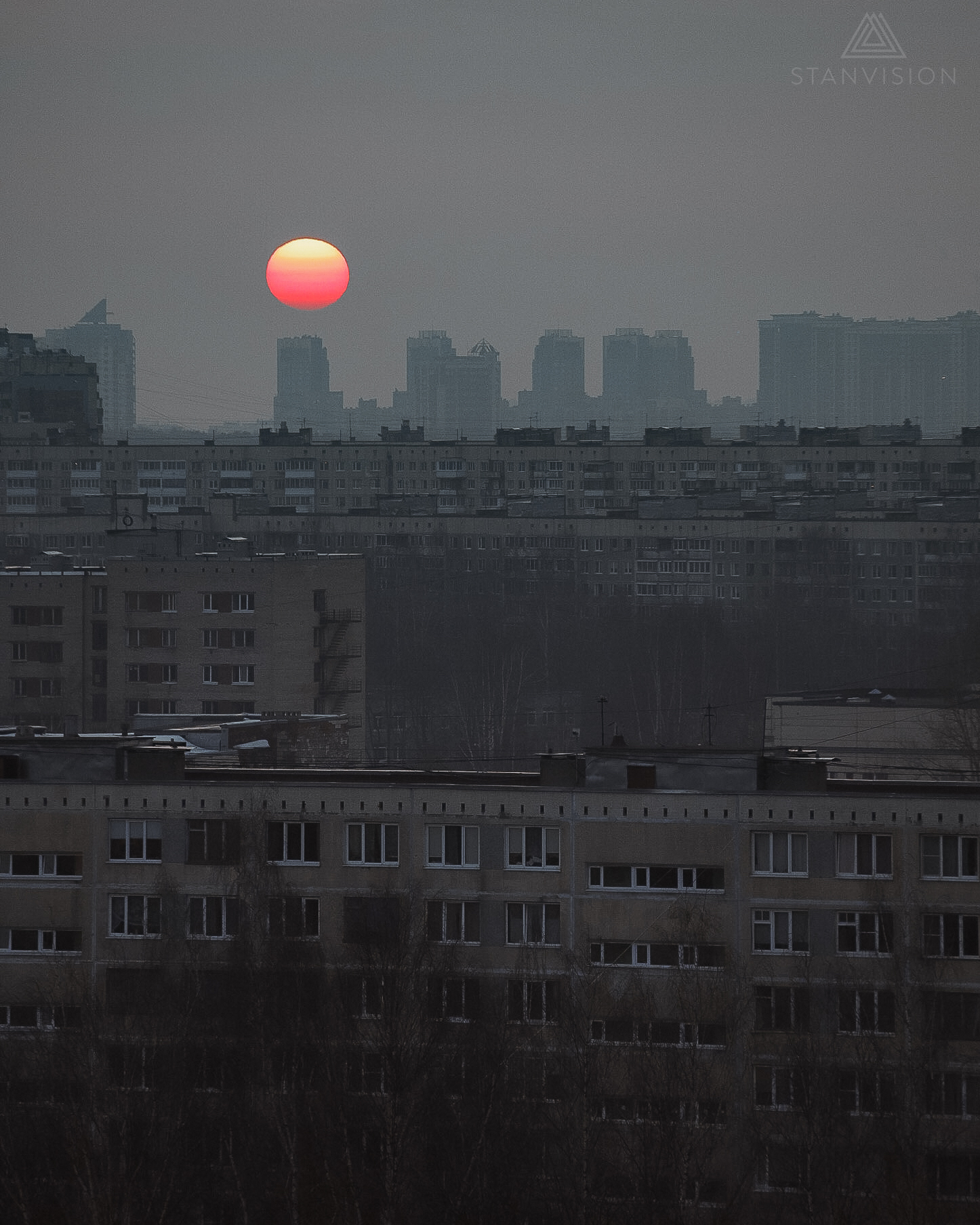 No Sunsets Are The Same - My, Roof, View from the window, Sky, Saint Petersburg, Sunset, The sun, Longpost, 