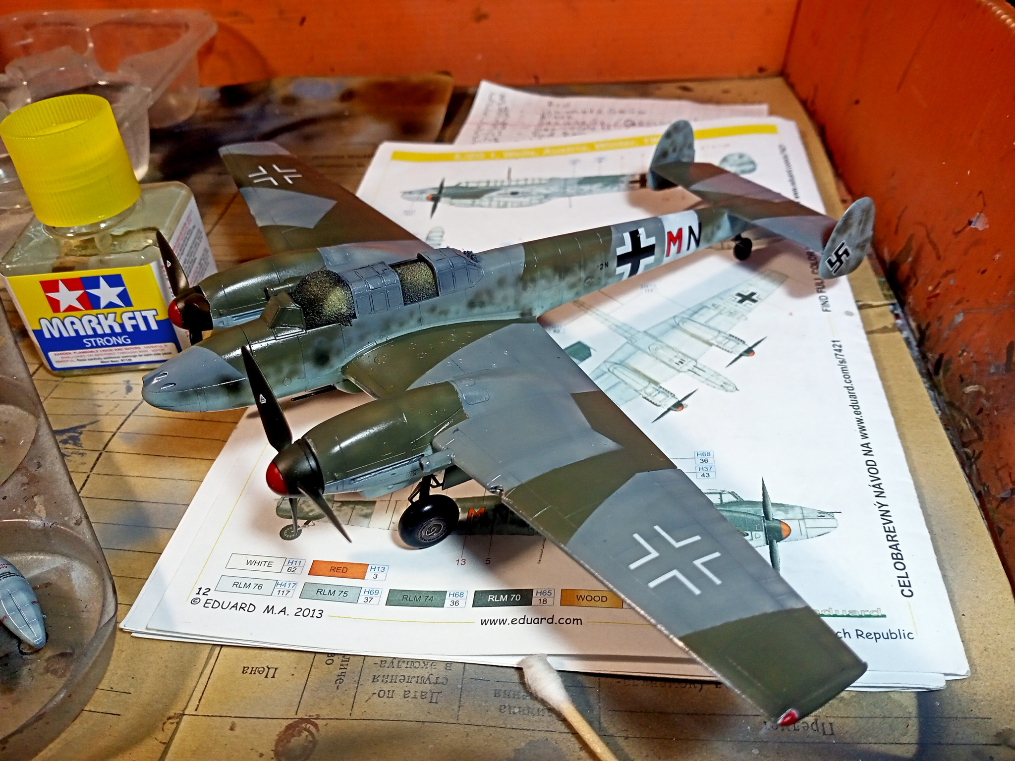 Messerschmitt Bf.110G-2 (1/72 Eduard). Build Notes - Longpost, Messerschmitt, Fighter, Overview, Airbrushing, Assembly, Prefabricated model, Luftwaffe, Germany, Airplane, The Second World War, Aviation, Needlework, Needlework with process, With your own hands, Painting miniatures, Miniature, Hobby, Scale model, Modeling, Stand modeling, My