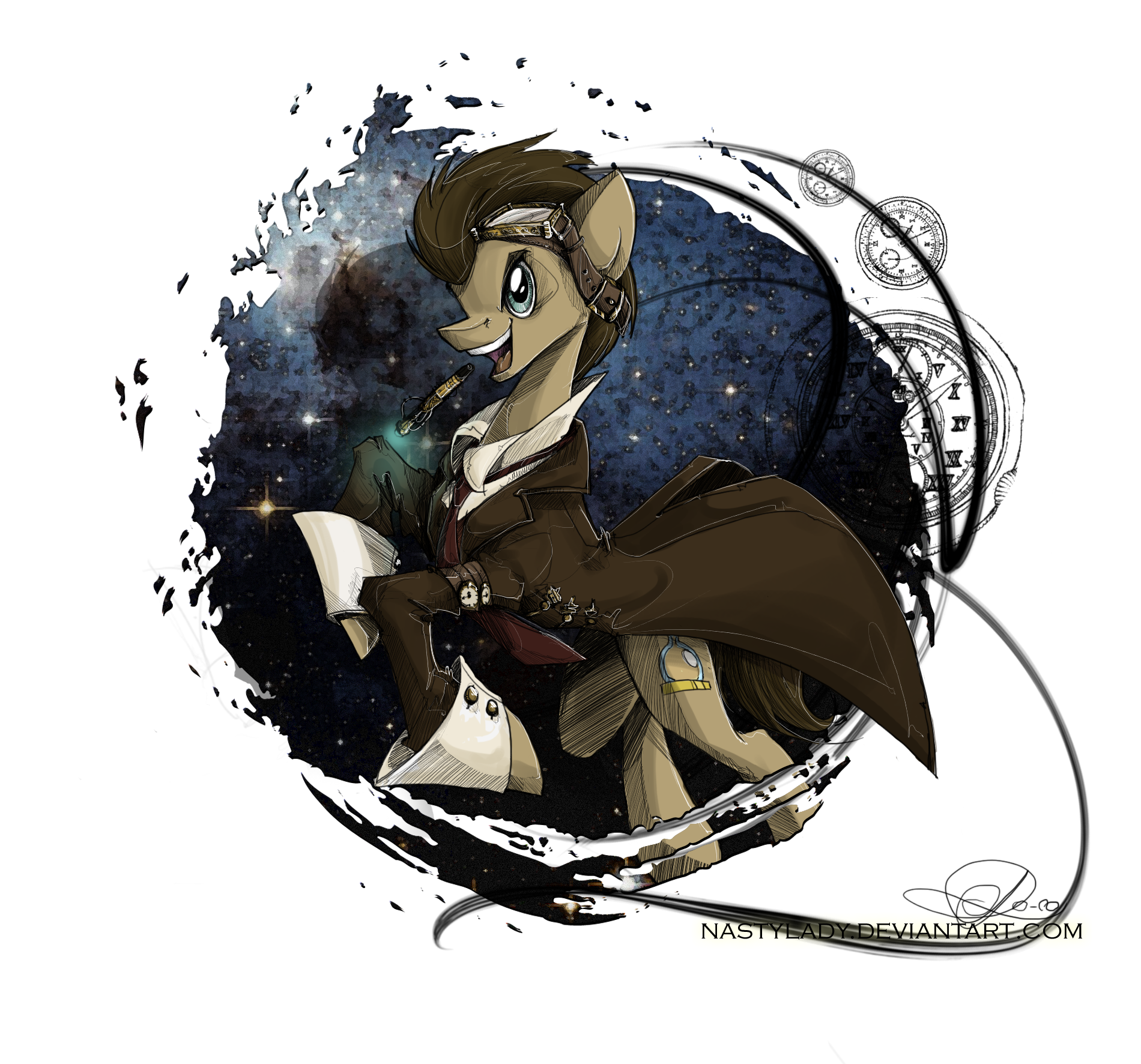 Space is cool - My little pony, Doctor Whooves, Doctor Who, MLP crossover, 