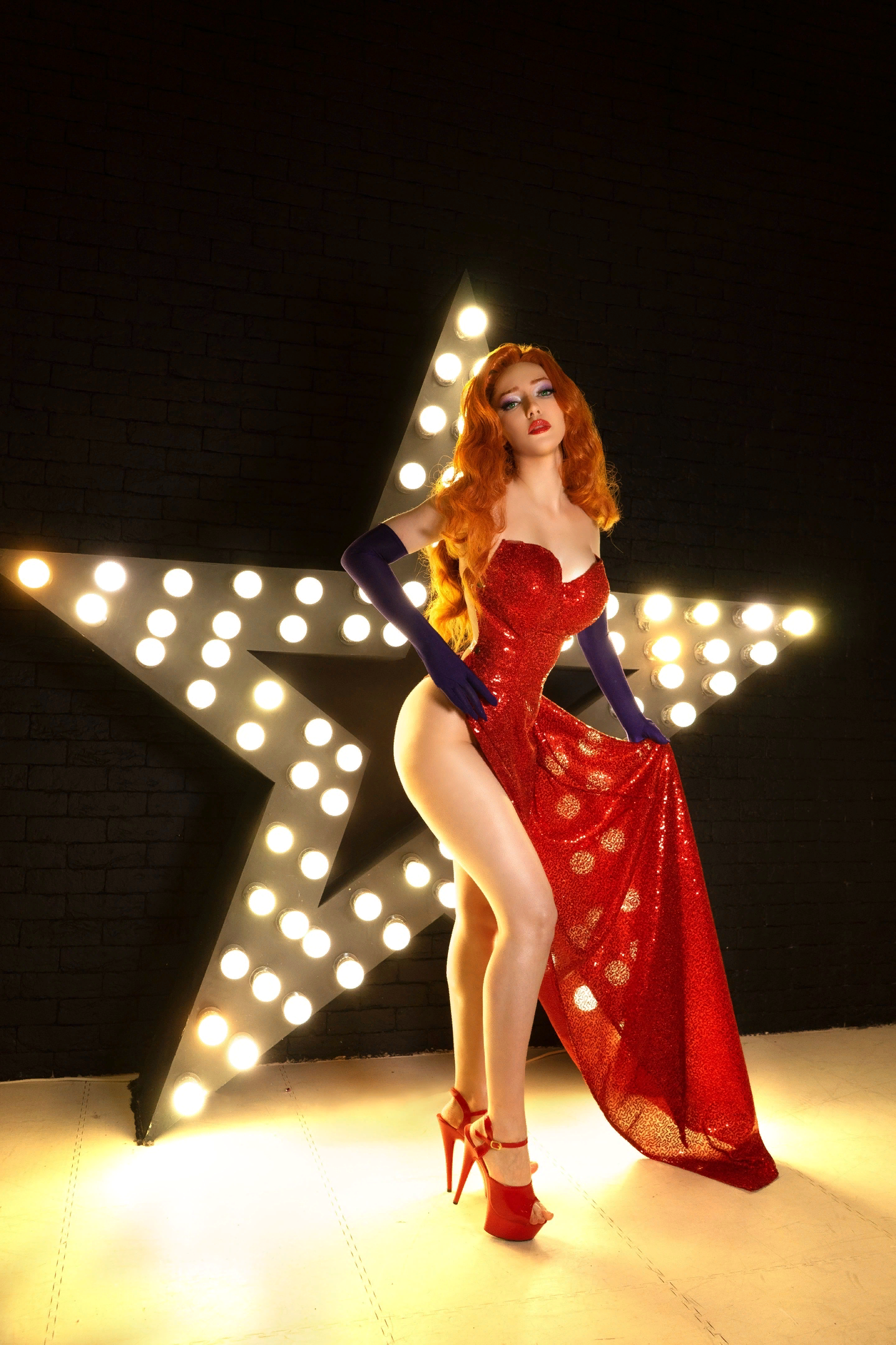 Jessica - NSFW, Cosplay, Girls, Costume, Underwear, Jessica Rabbit, Longpost